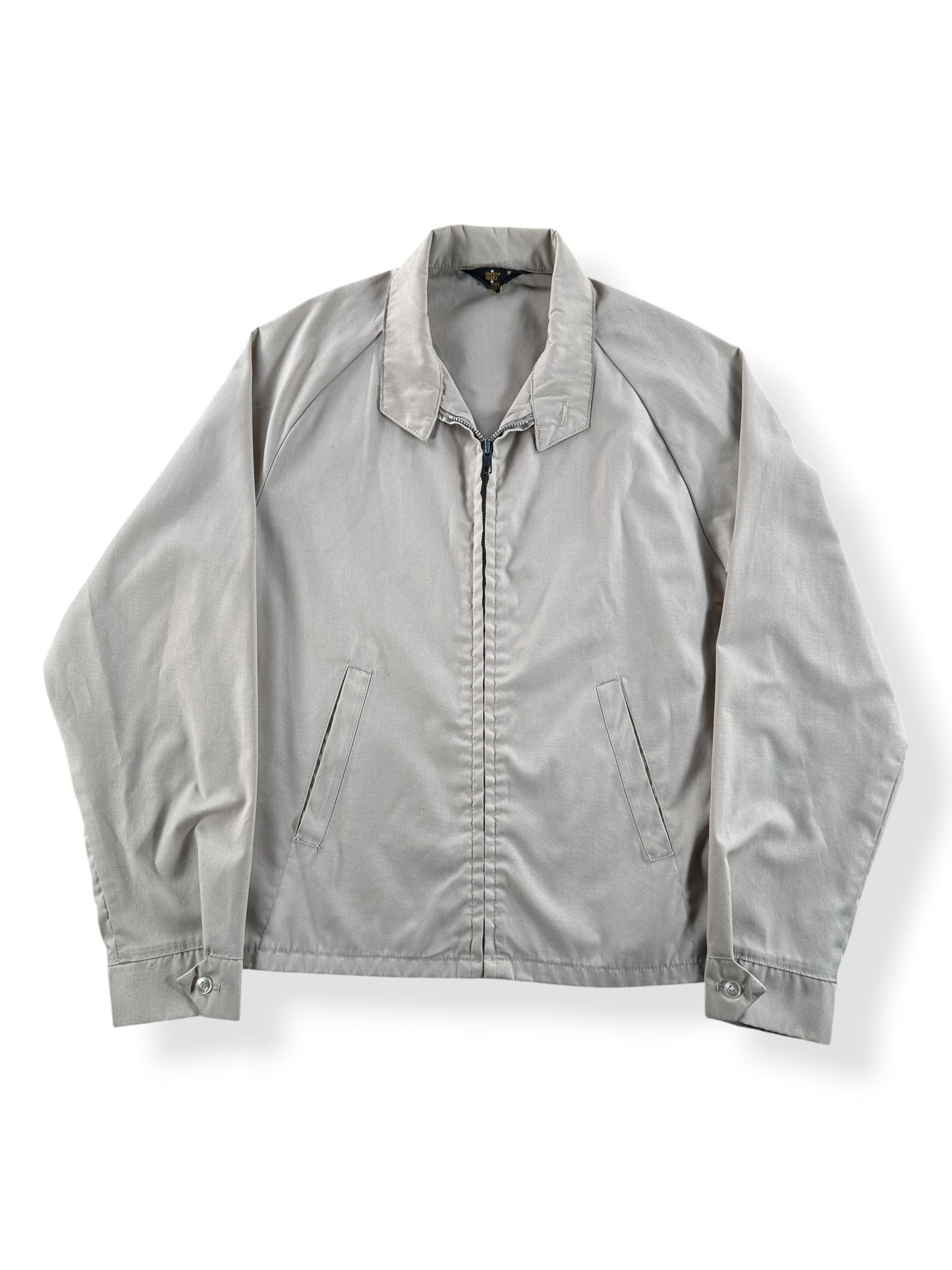 Front of Vintage Sir Jac Khaki Liteweight Jacket SZ M (Fits S)