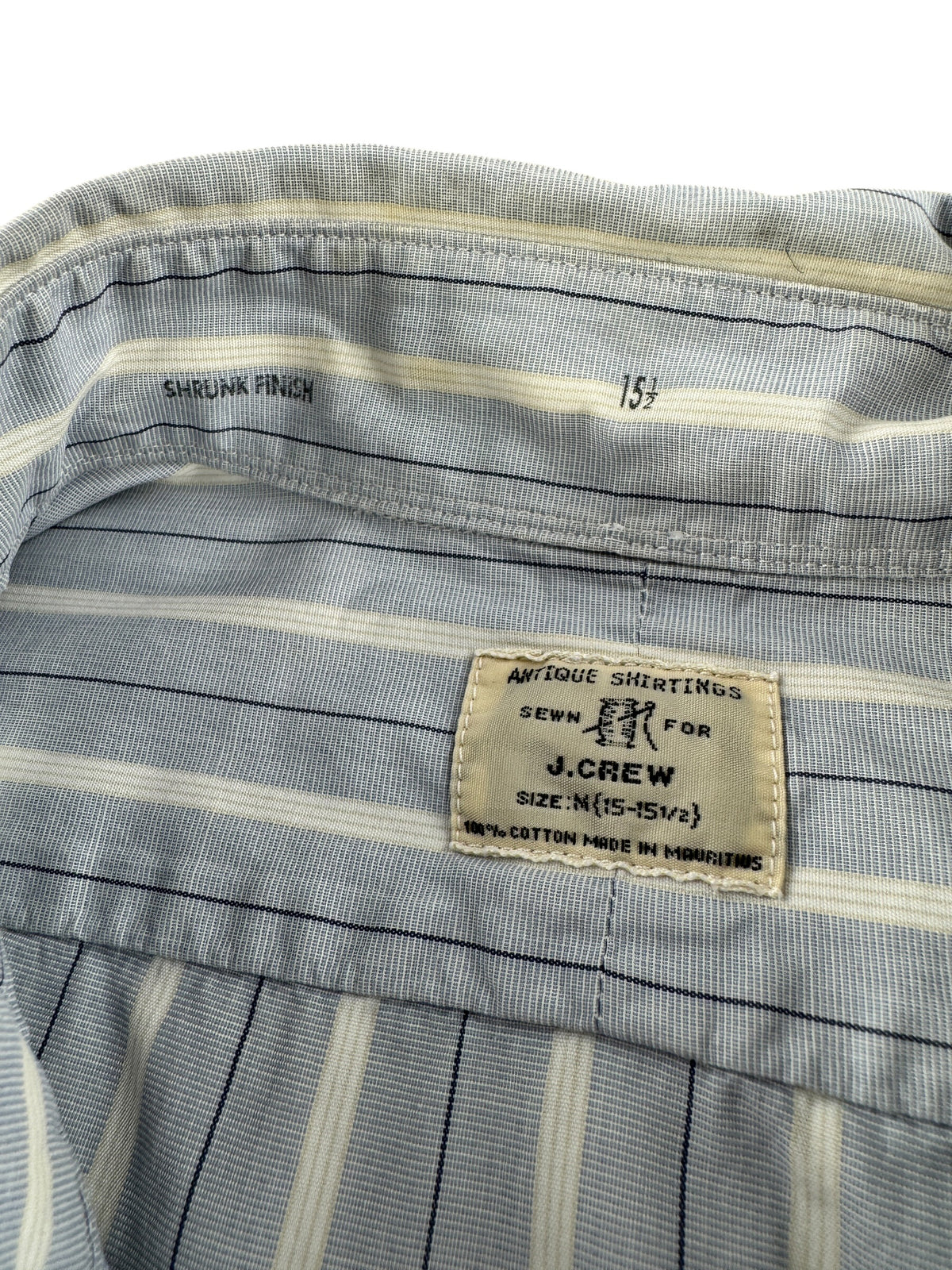 Tag and sizing on Vintage J. Crew Oxford Shirt SZ M