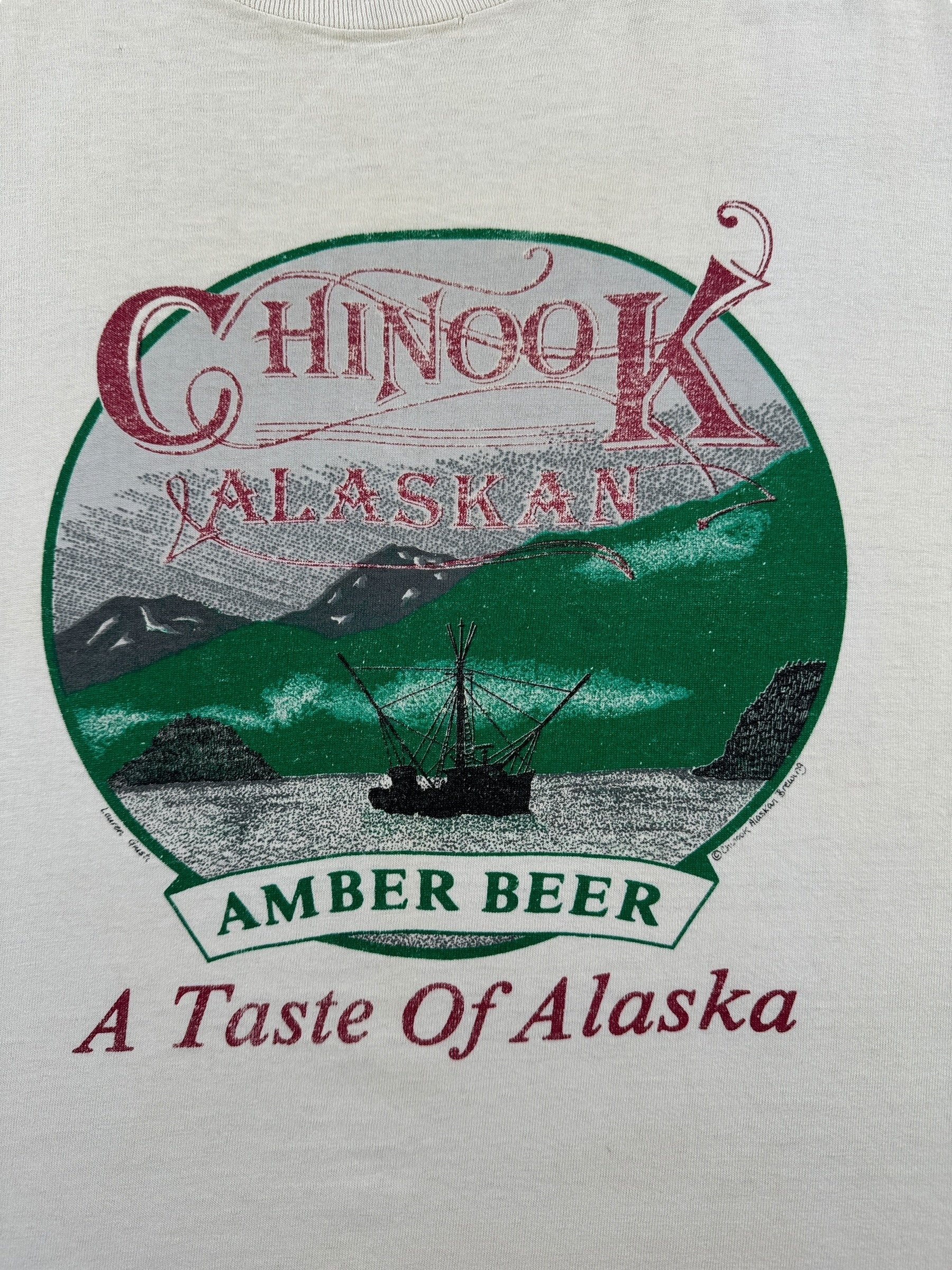 Graphic of Vintage Alaskan Ale Tee SZ M