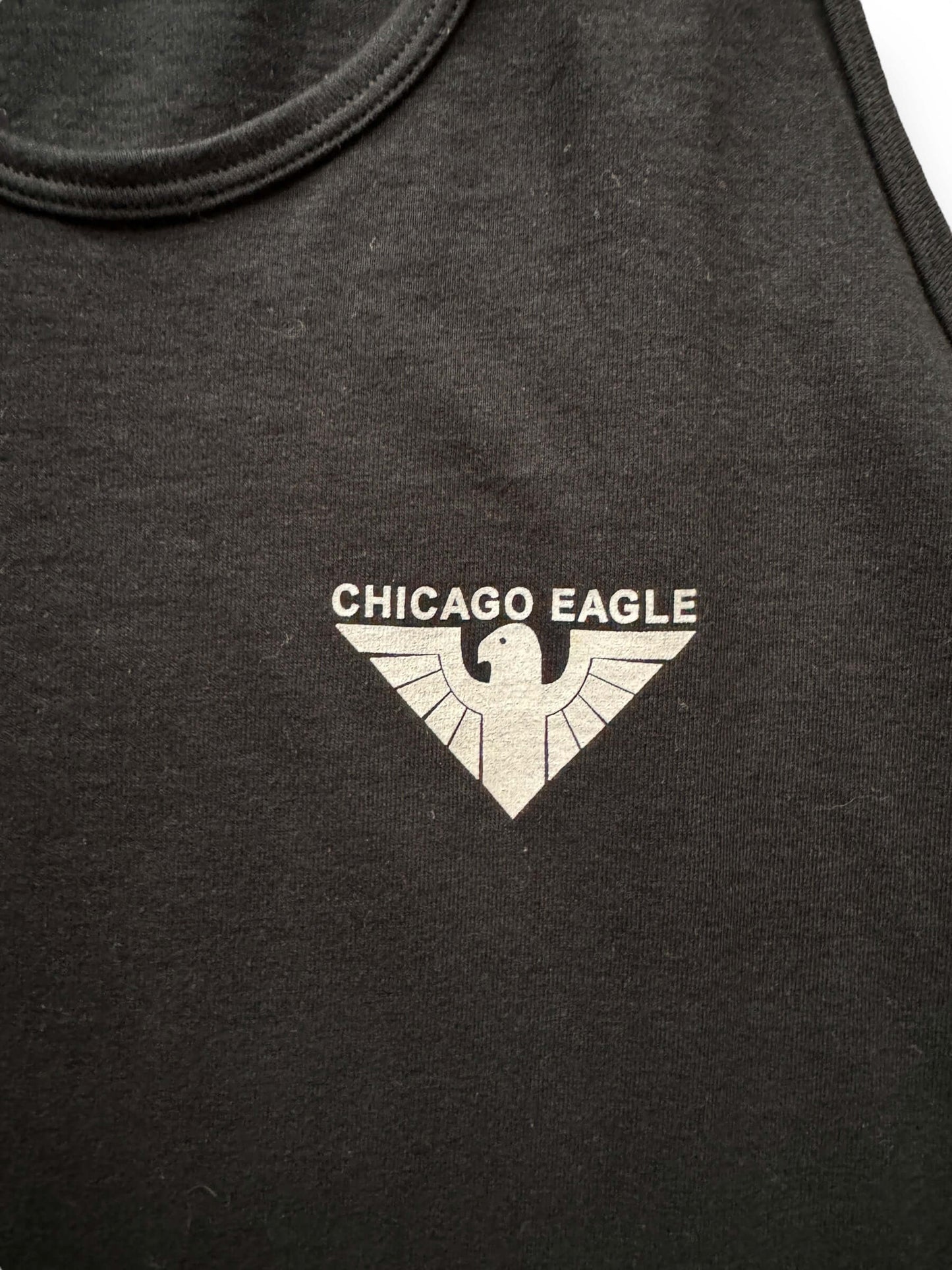 front graphic of Chicago Eagle Bar Tank SZ L