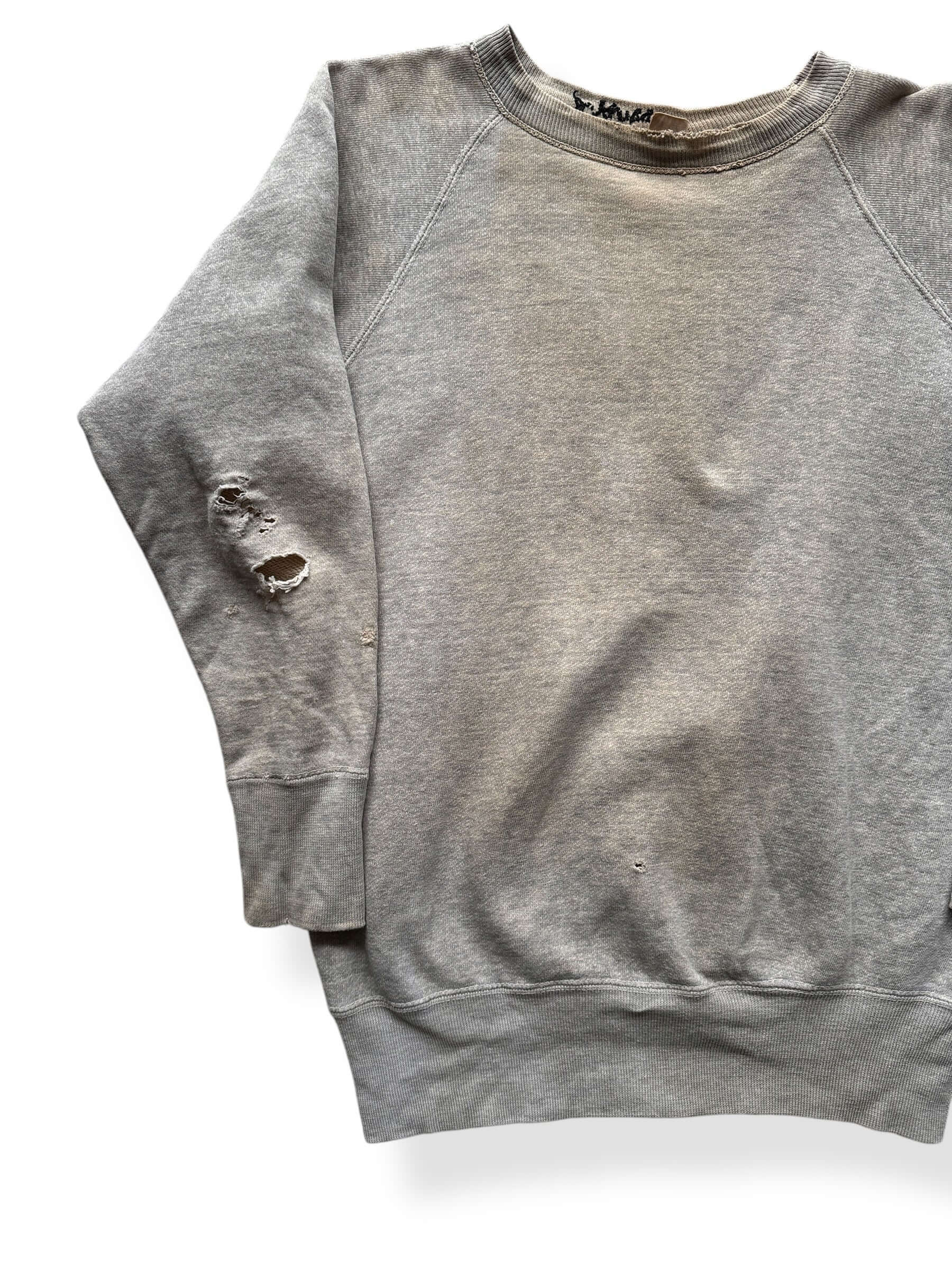 Right of Vintage Distressed Penneys Heather Grey Crewneck SZ S