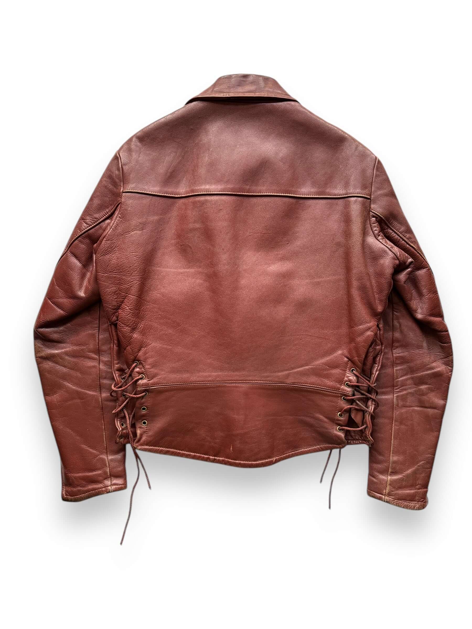 Rear View of Vintage Apparel Annex Leather Jacket SZ M