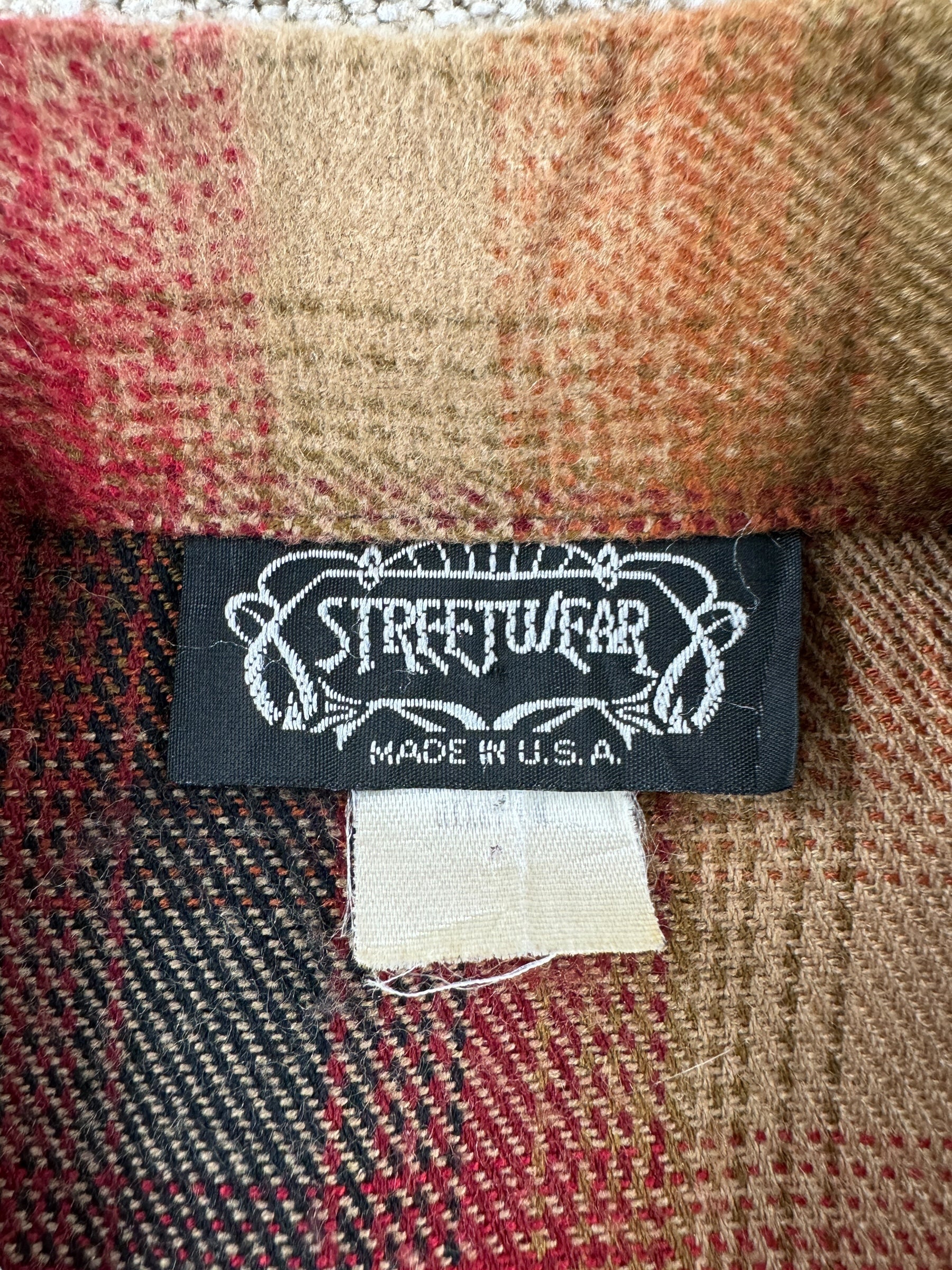 Tag on Vintage Zip Up Flannel SZ L