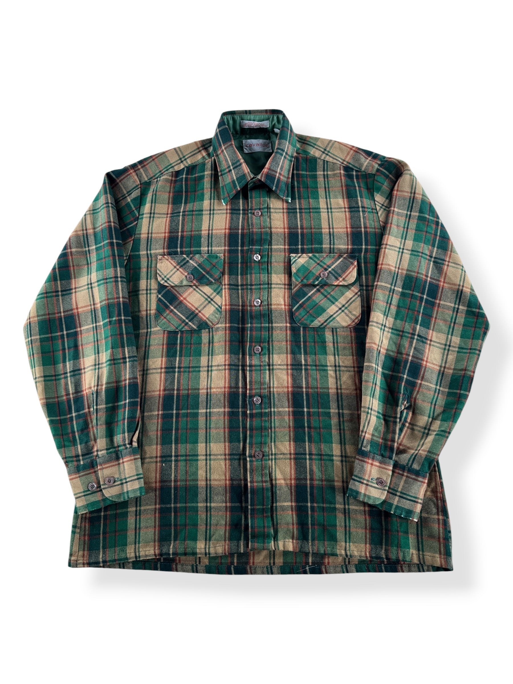 Front of Vintage 70s Acrylic Board Shirt SZ M