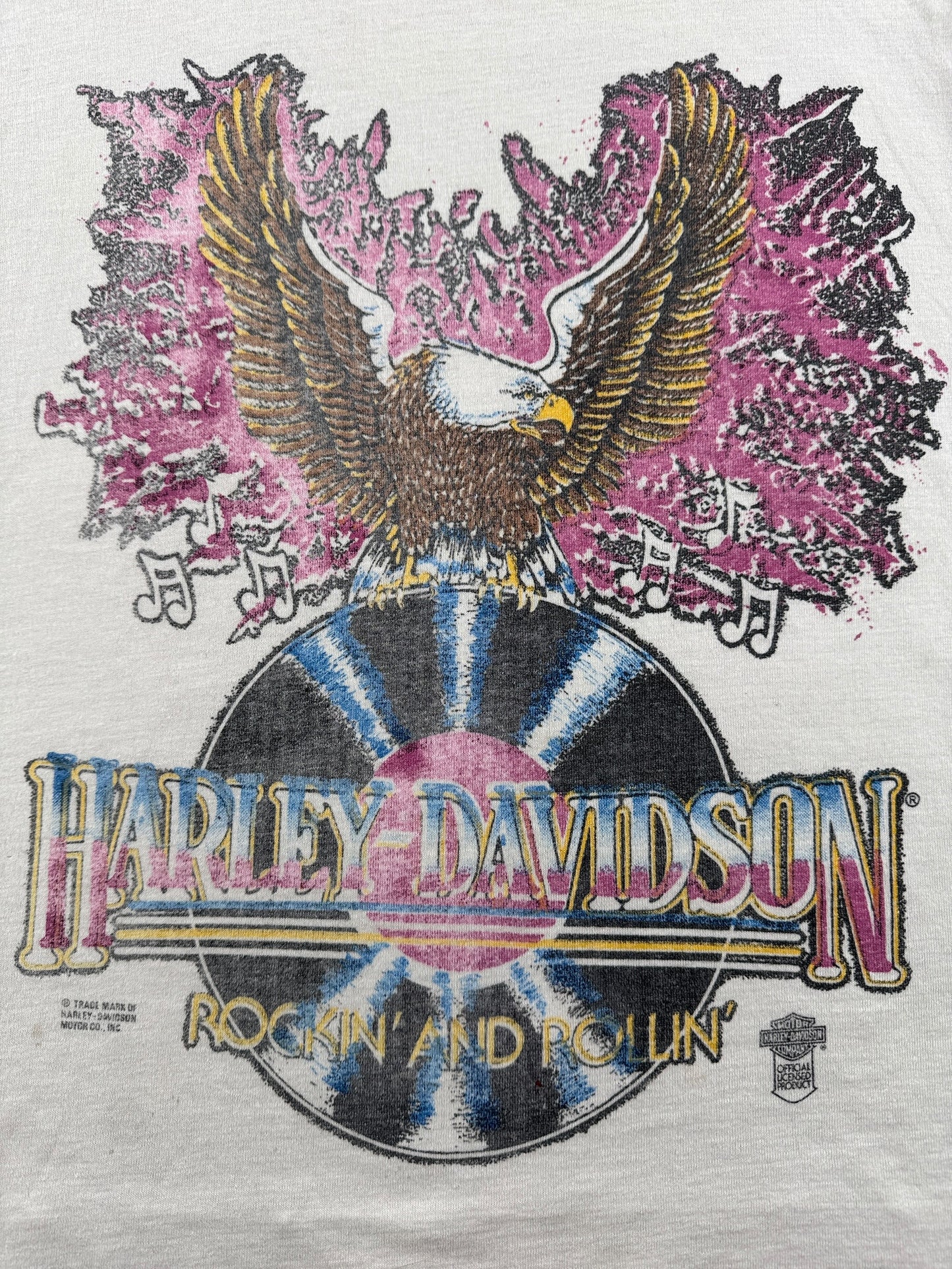 Graphic of Vintage Harley Davidson Rockin and Rollin Tank Top SZ M