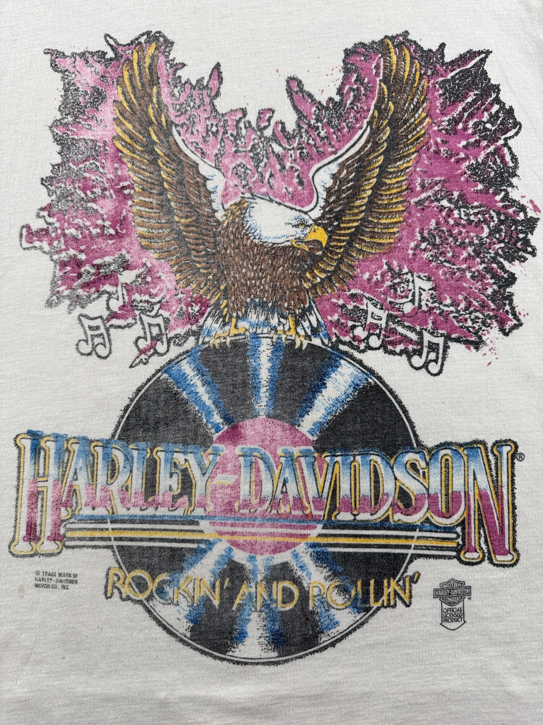 Graphic of Vintage Harley Davidson Rockin and Rollin Tank Top SZ M