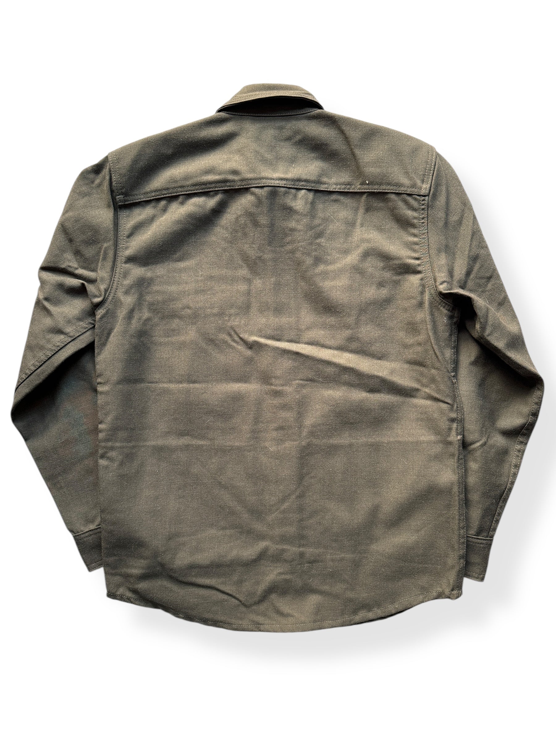 Back of Filson Forestry Cloth Jac Shirt SZ S