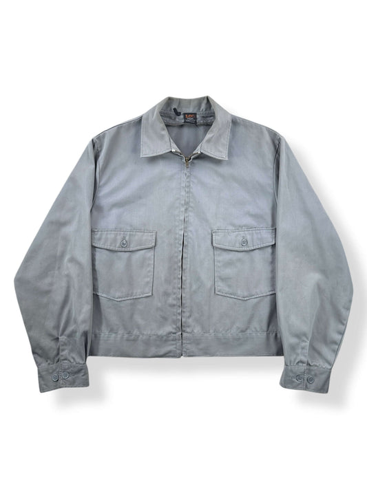 Front of Vintage Lee Chetopa Twill Gas Station Jacket SZ 44