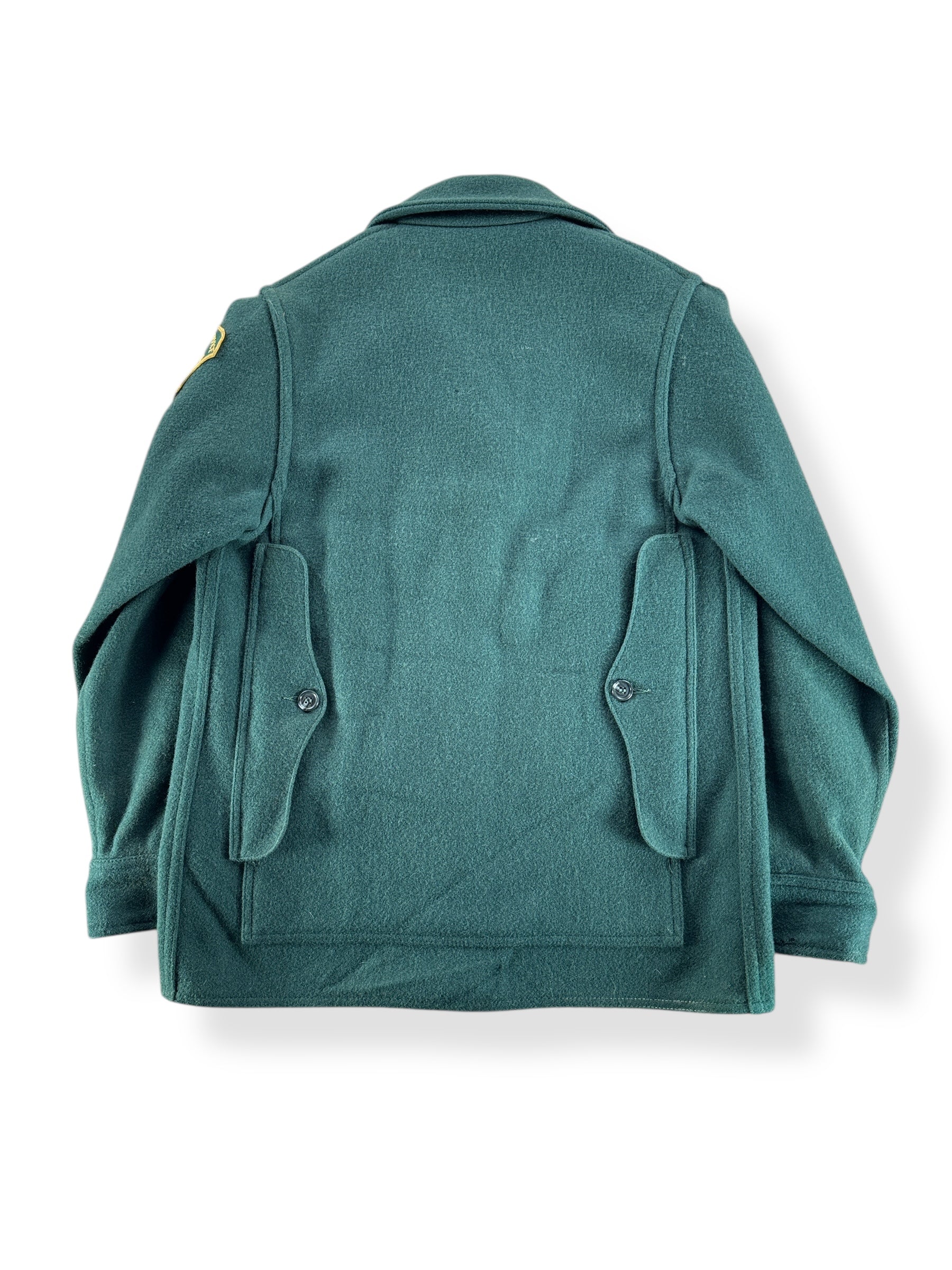 Back of Vintage Filson Women's US Forestry Service Jacket SZ W12