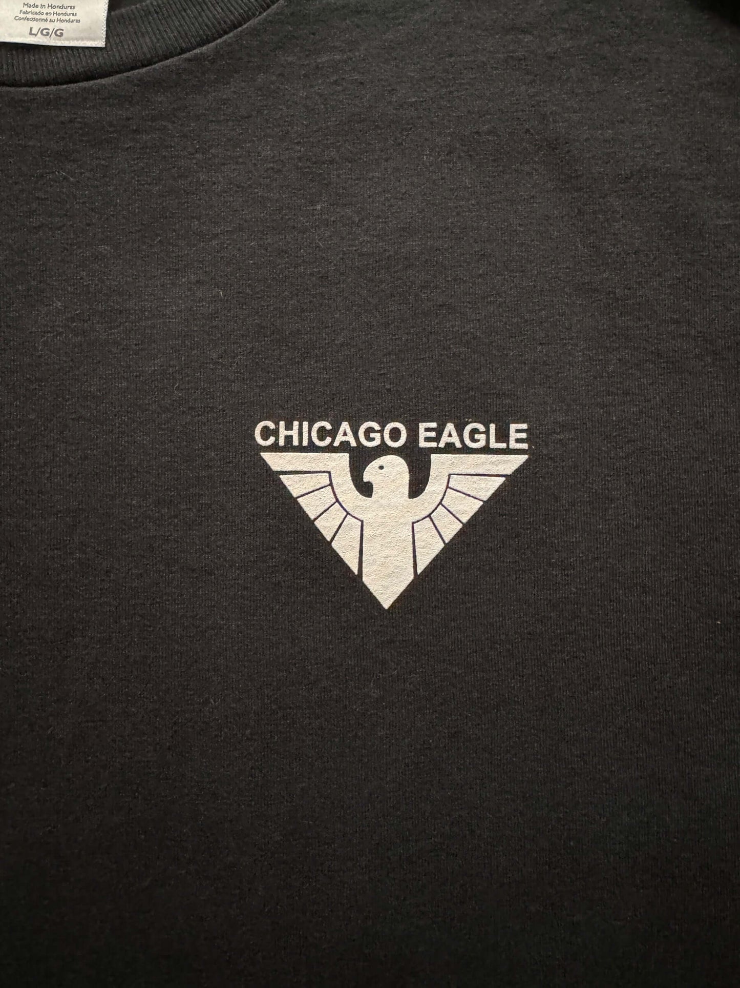 front graphic of Chicago Eagle Bar Tee SZ L