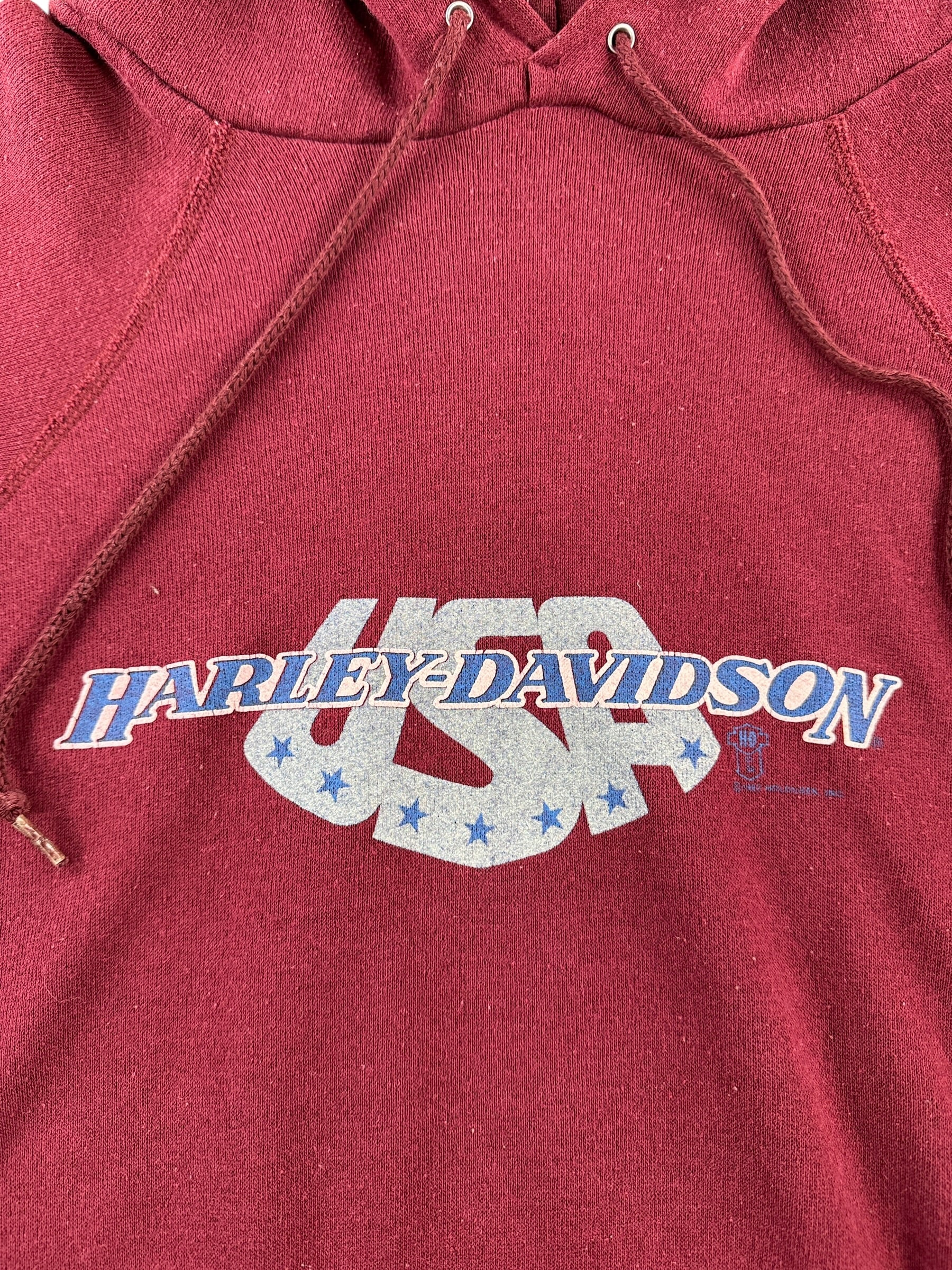 Graphic of Vintage '86 Harley Hoodie SZ XL