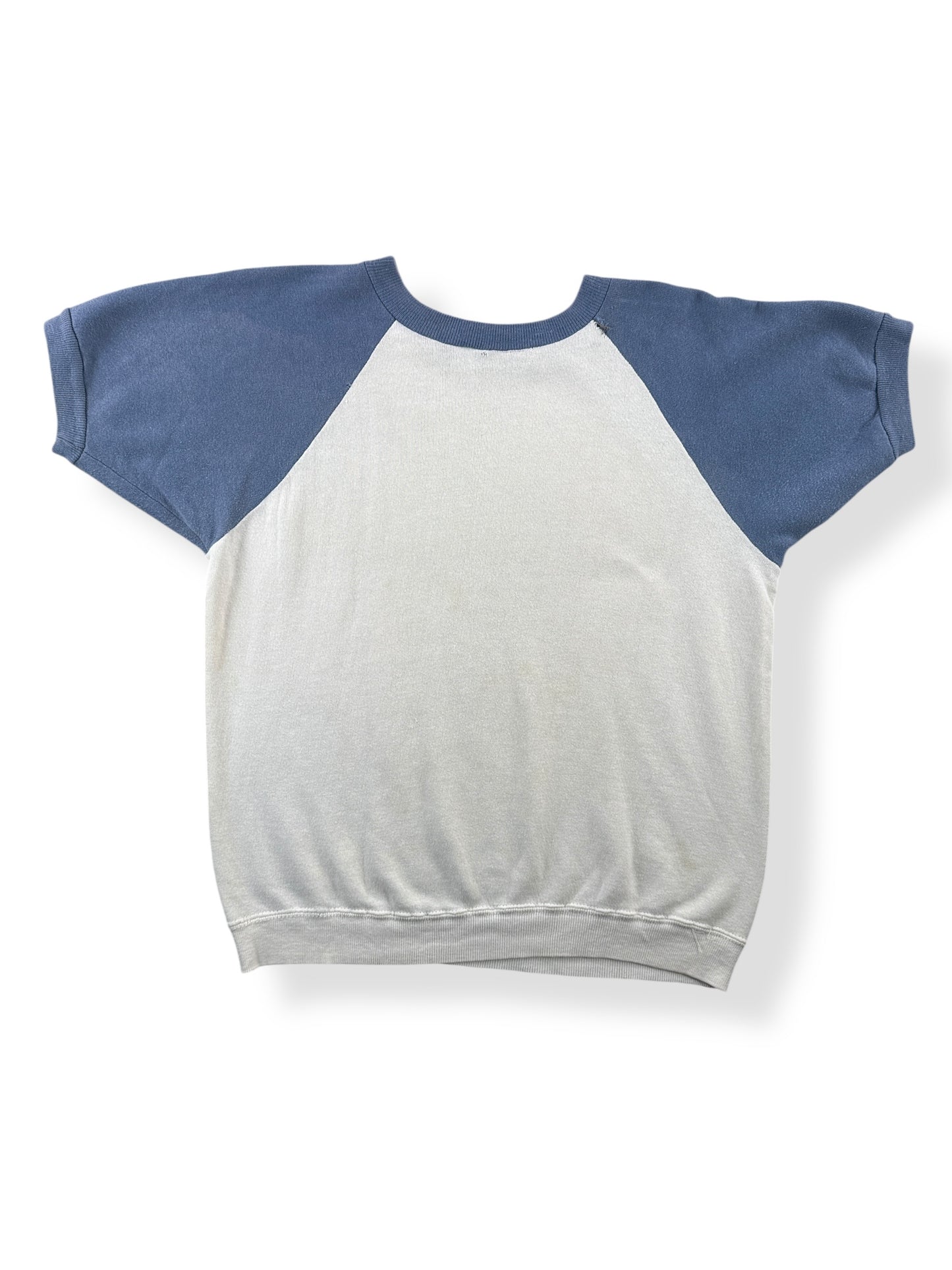 Back of Vintage 60s Two Tone Shortsleeve Sweatshirt SZ S