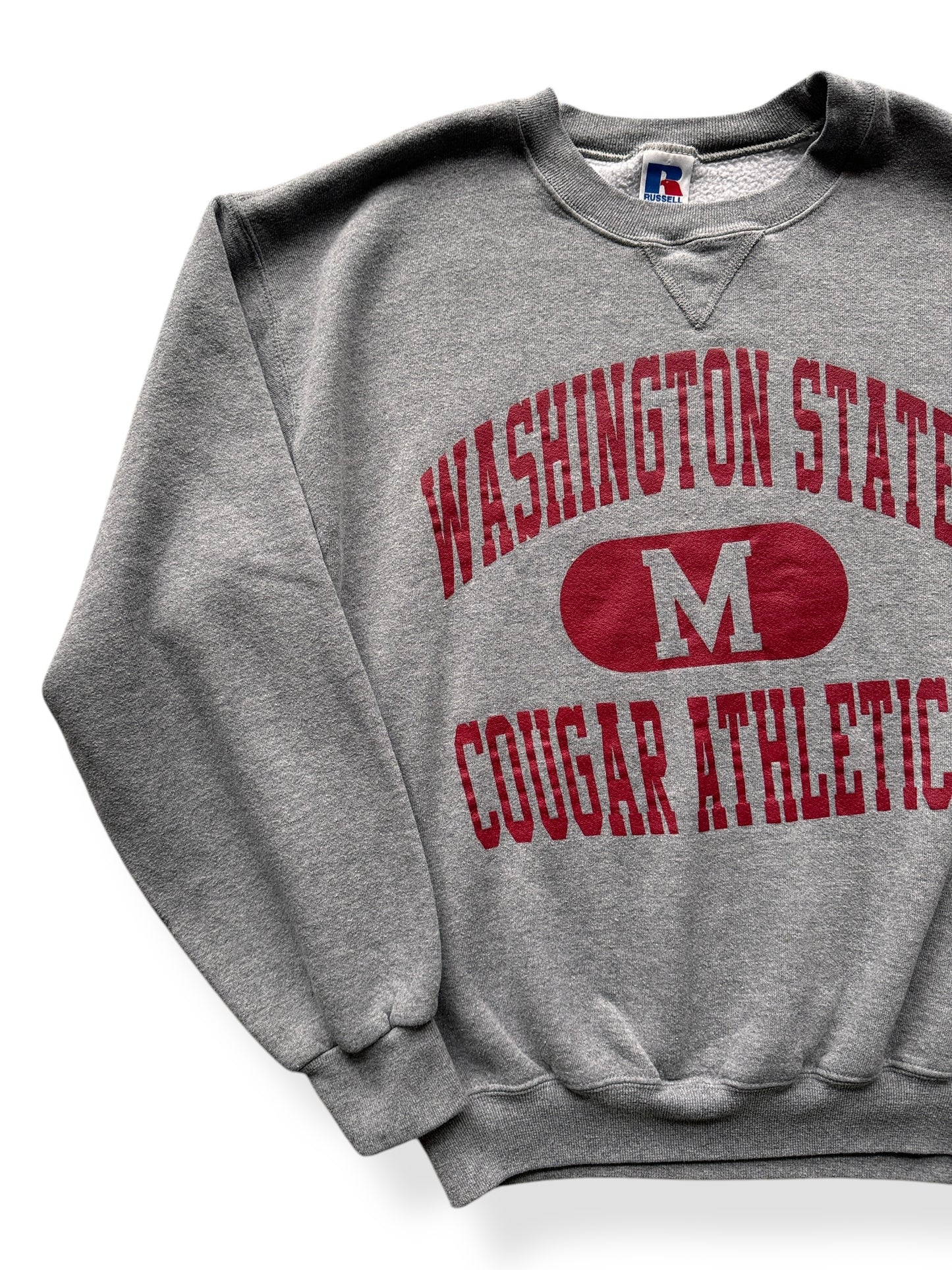 Front Right of Vintage WSU Cougars Crewneck SZ M