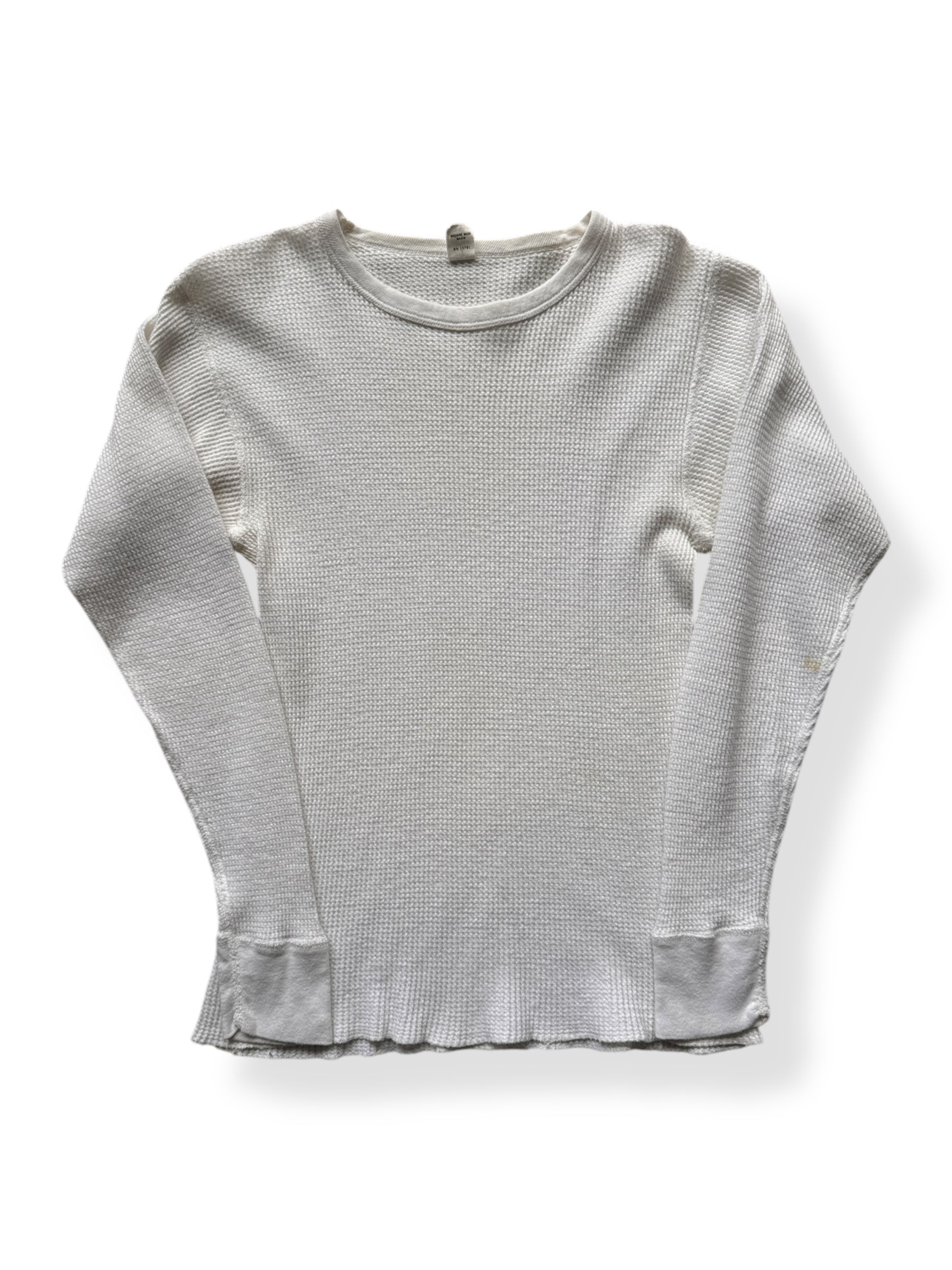 Front of Vintage Sears 100% Cotton Thermal Top SZ L
