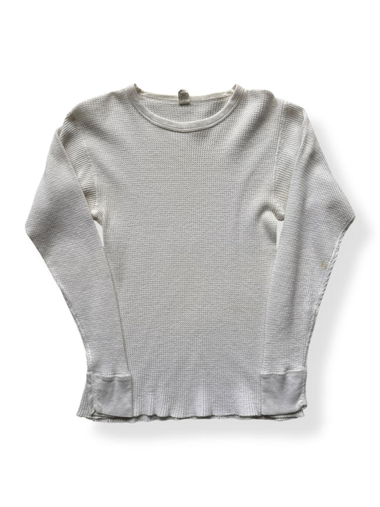 Front of Vintage Sears 100% Cotton Thermal Top SZ L