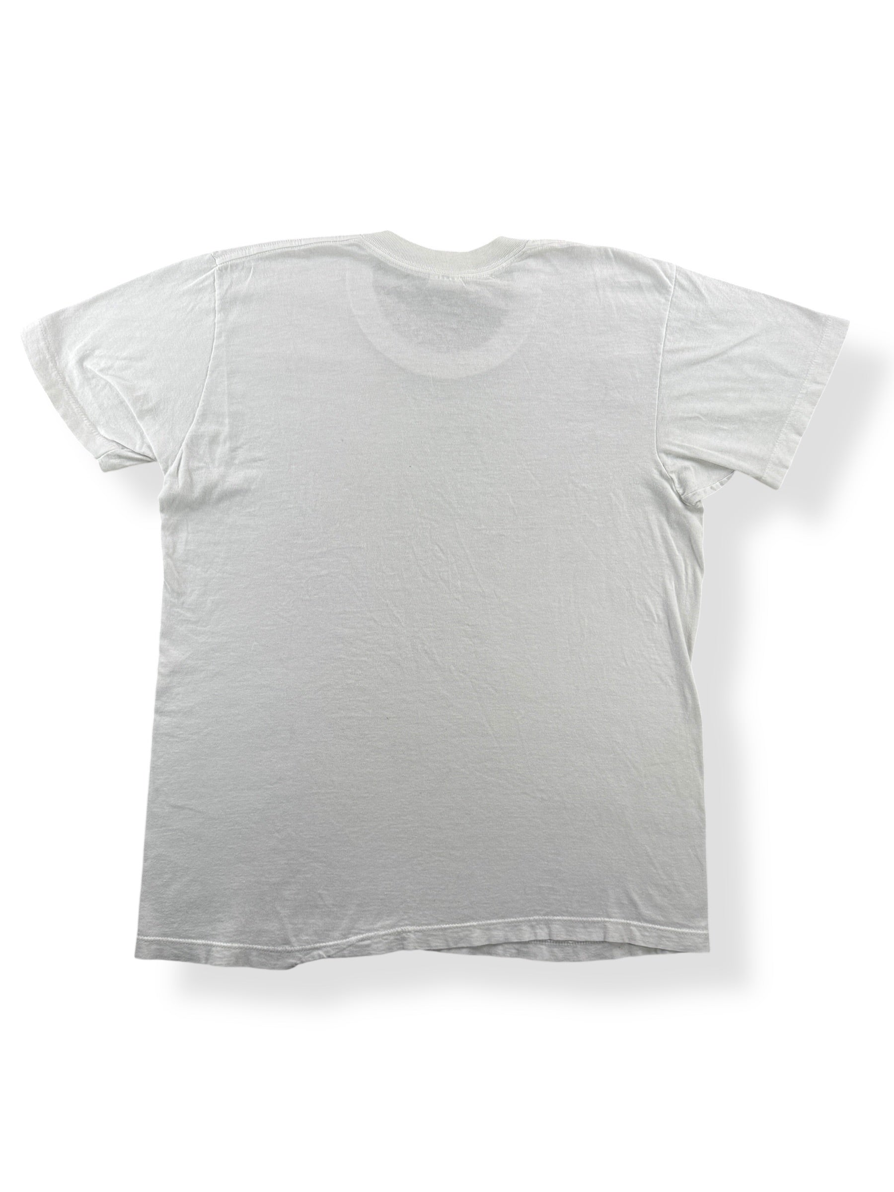 Back of Vintage White Blank Tee SZ L