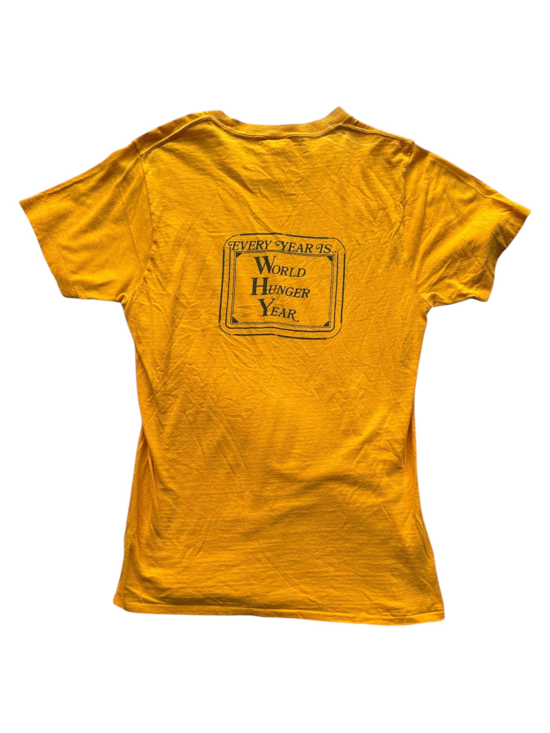 Rear View of Vintage Harry Chapin Every Year Is World Hunger Year Tee M