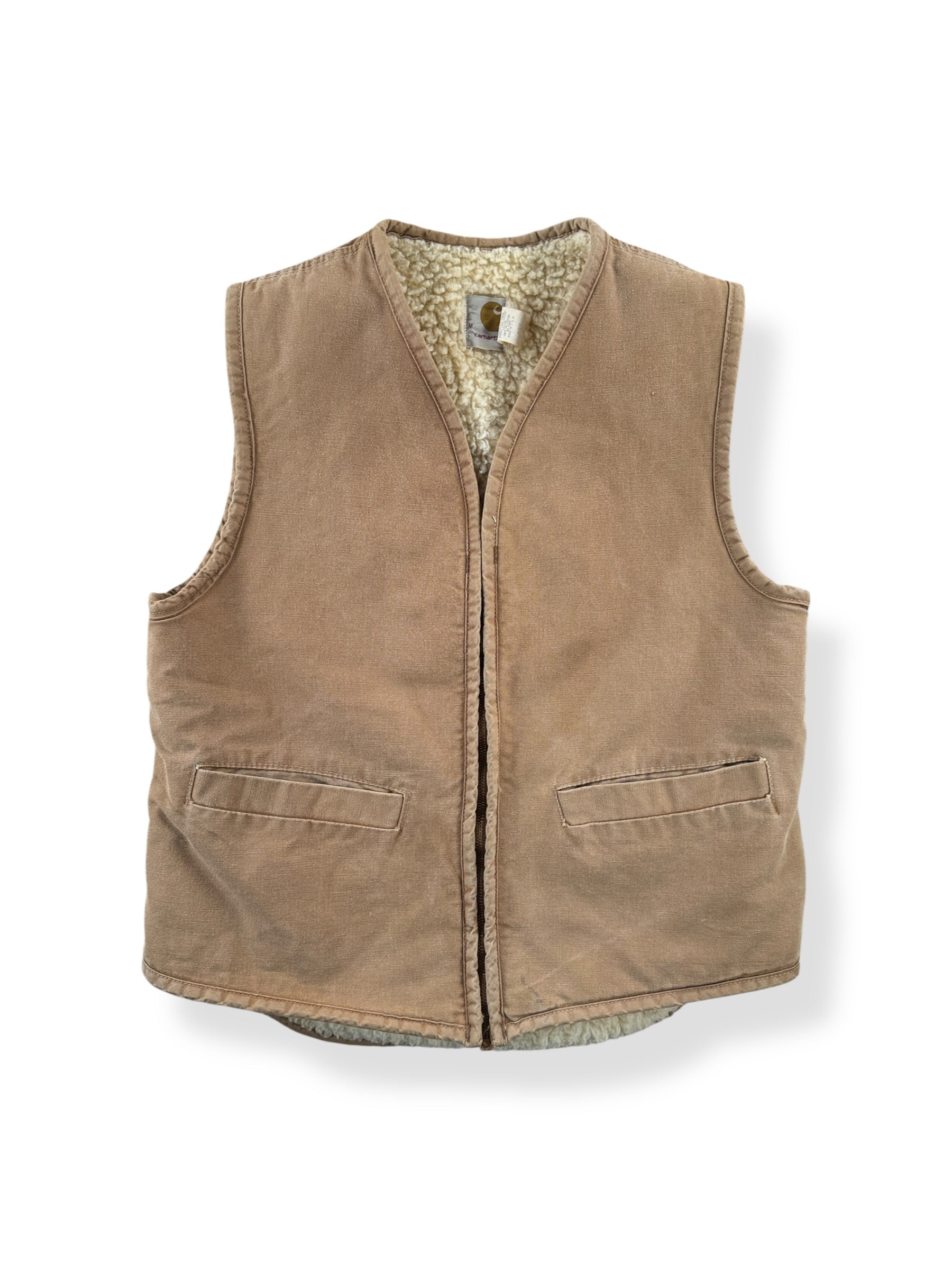 Front of Vintage 70s Carhartt Vest SZ M (Fits S)