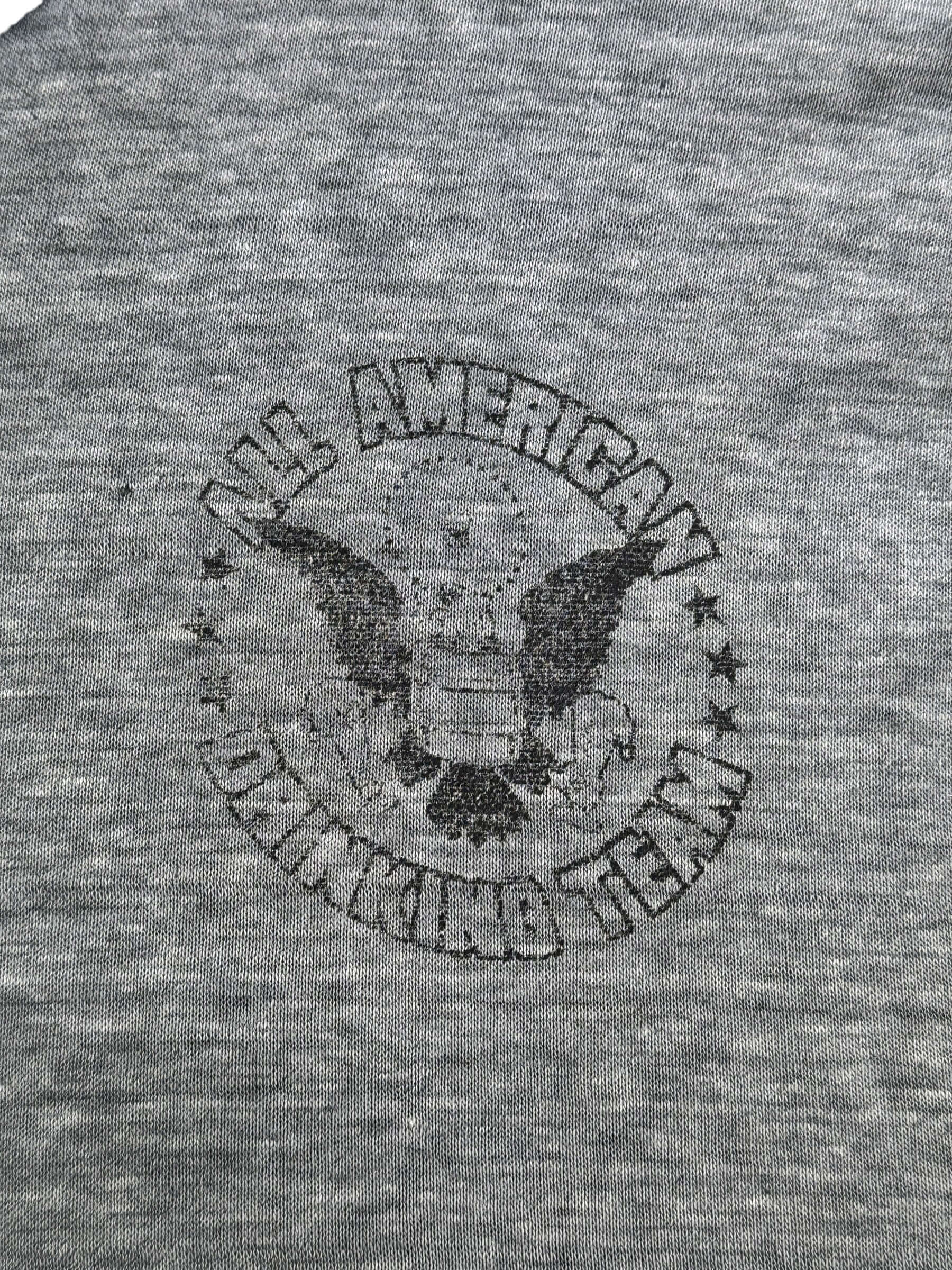 Front graphic on Vintage All American Drinking Team Ringer Tee SZ XL