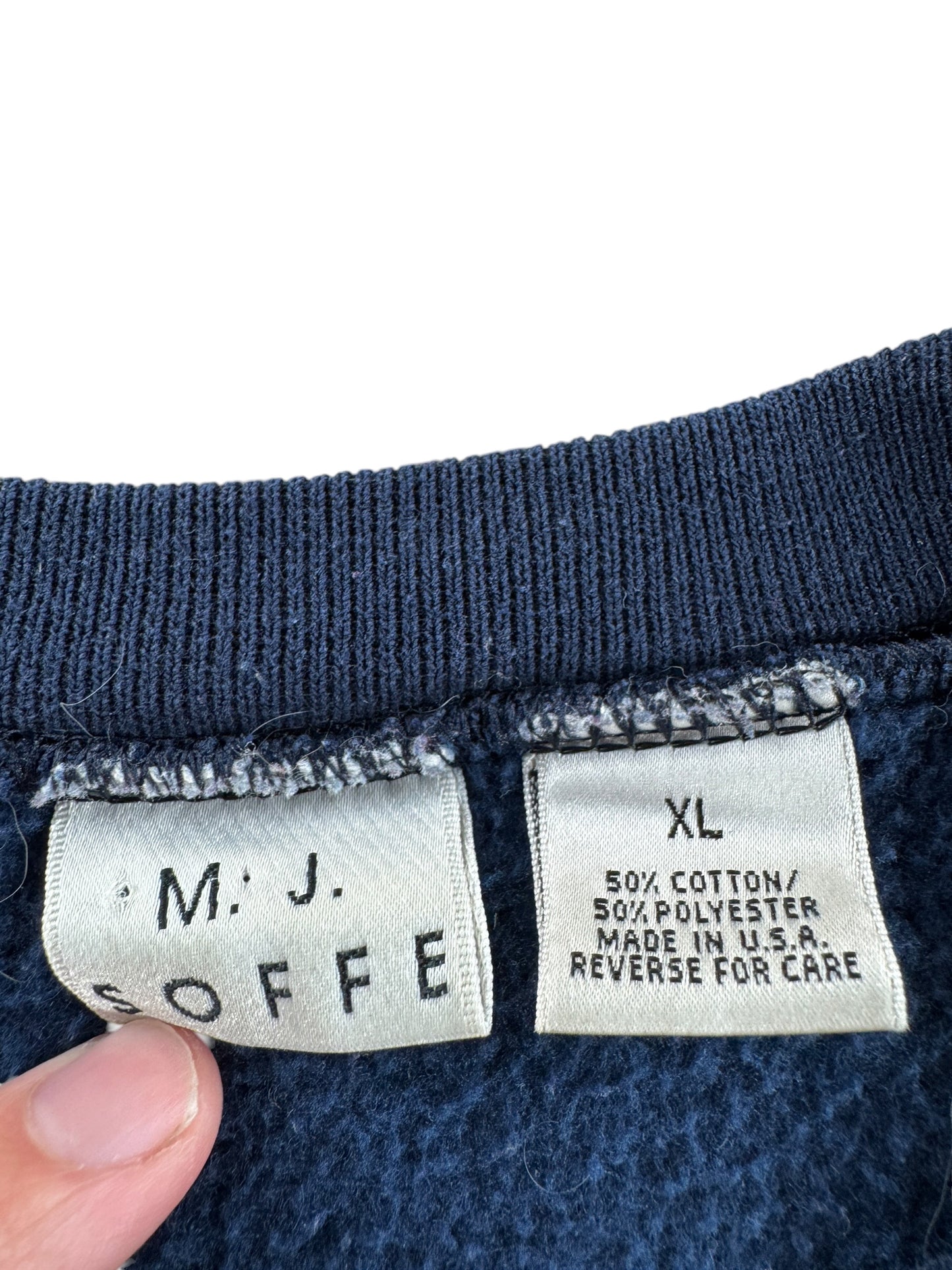 Tag on Vintage US Navy Crewneck SZ XL
