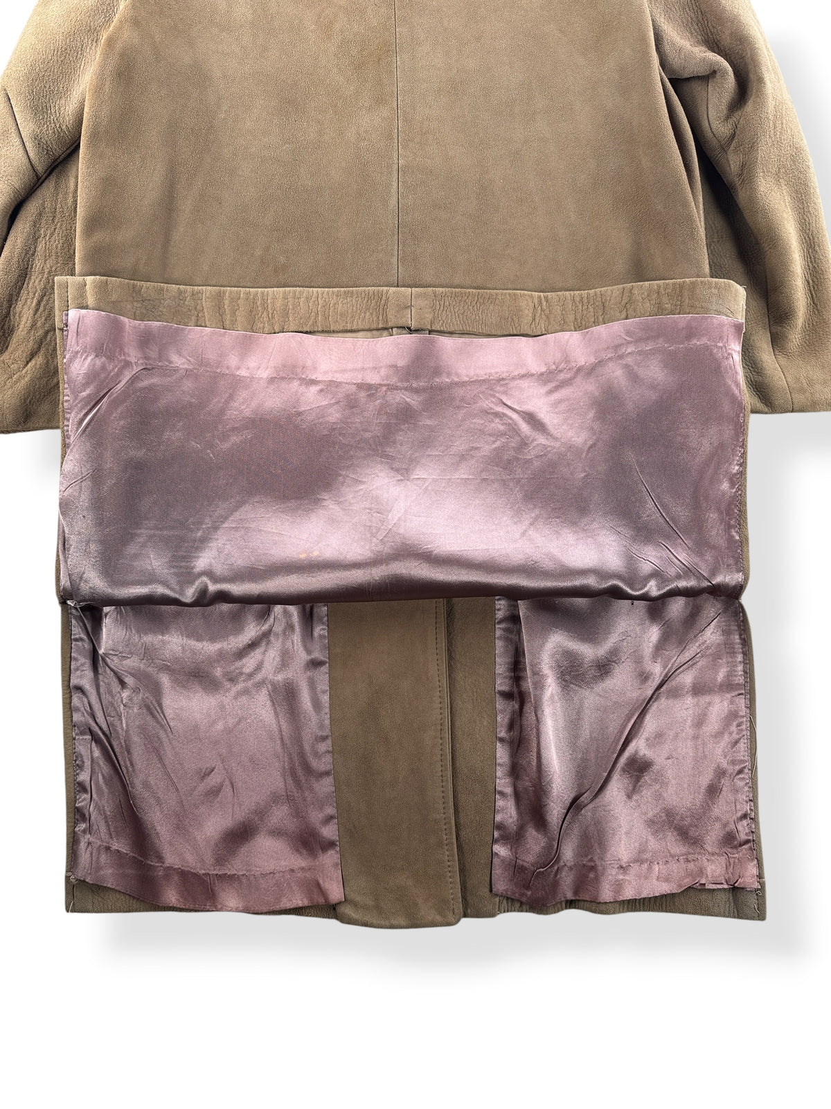 Lining on Vintage 60s Suede Coat SZ S - AS IS