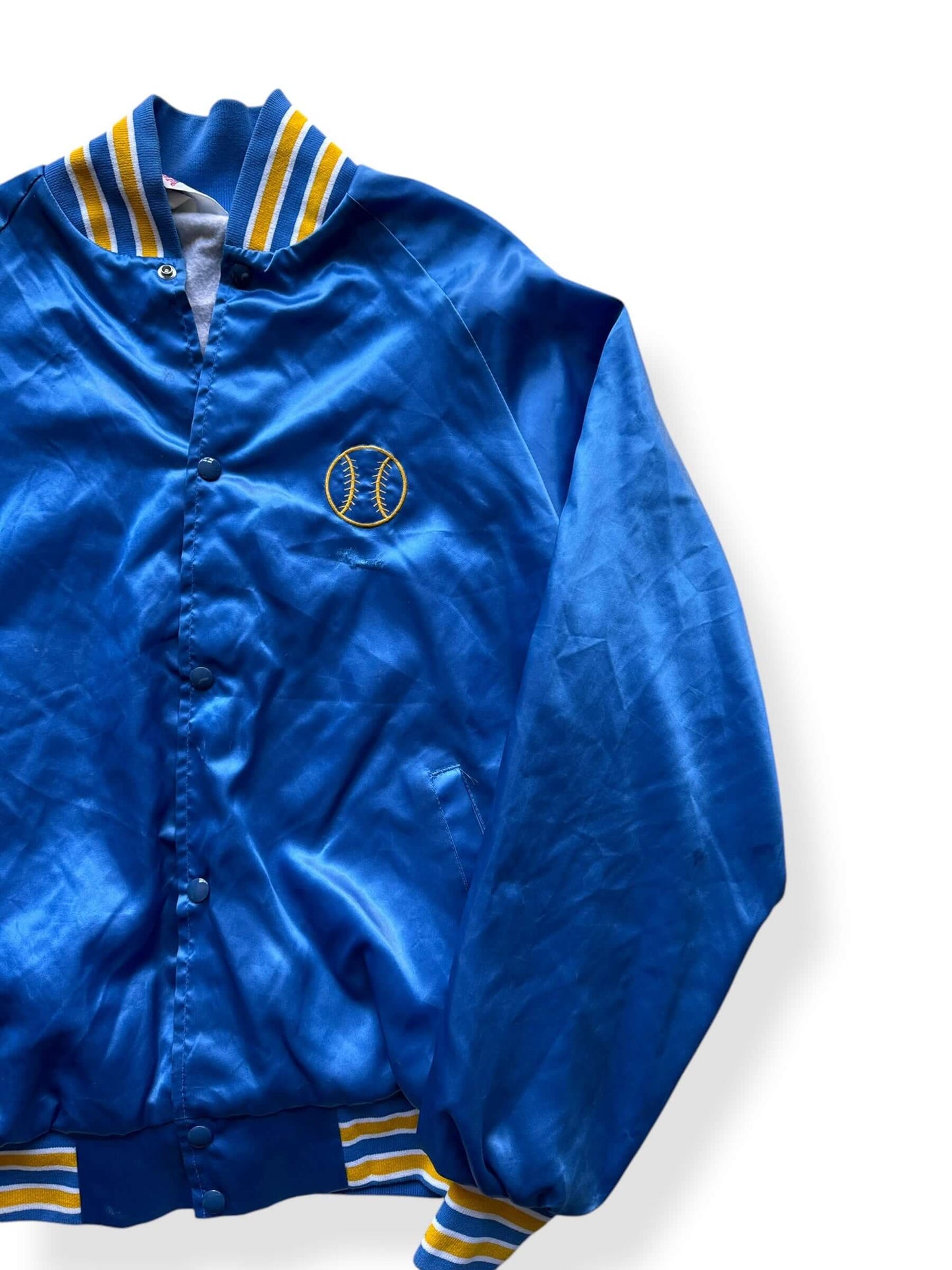 Front Left of Vintage Blockbuster Video Jacket SZ XL