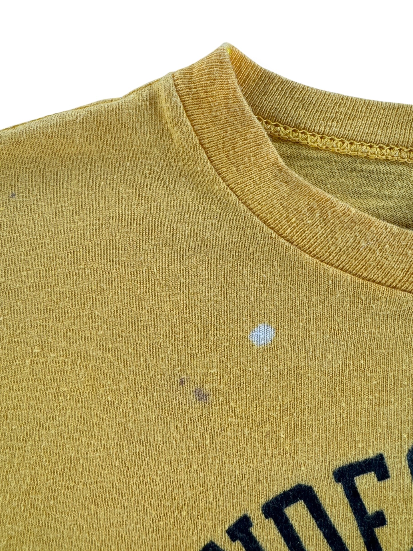 Stains on Vintage Champion Blue Bar Irondequoit Police Tee SZ XS
