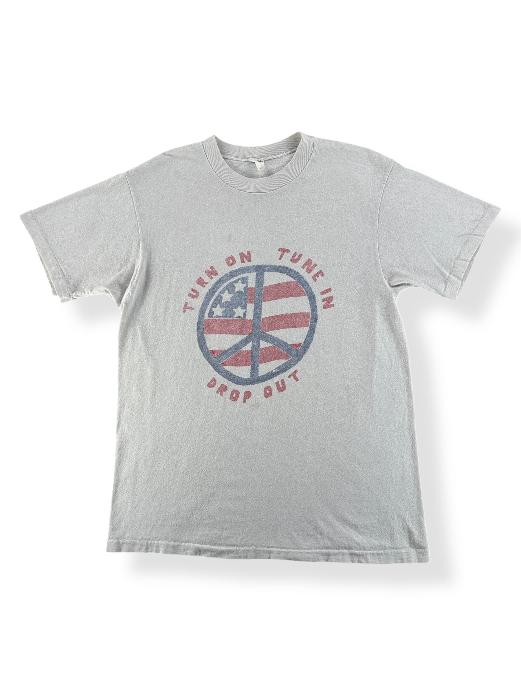 Front of Vintage Turn On Tune In Drop Out Tee SZ M AS IS