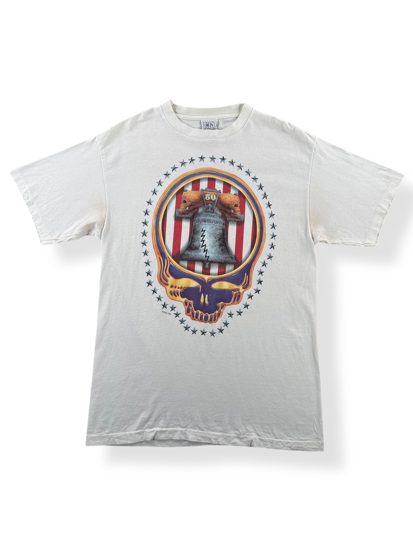 Front of Vintage 1994 Grateful Dead Philly 50 Tee SZ L (Fits M)