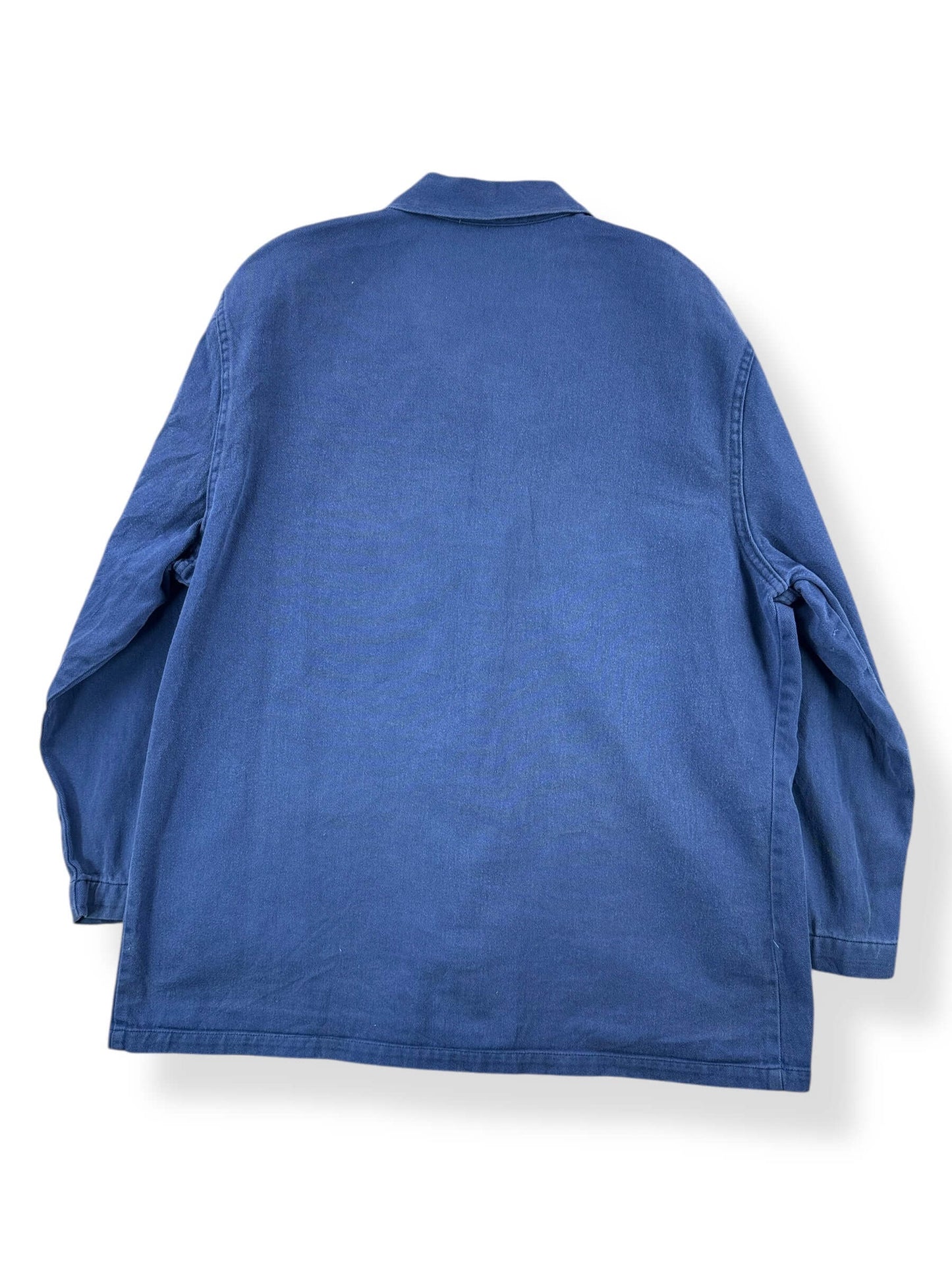 Back of Vintage French Chore Coat SZ XL
