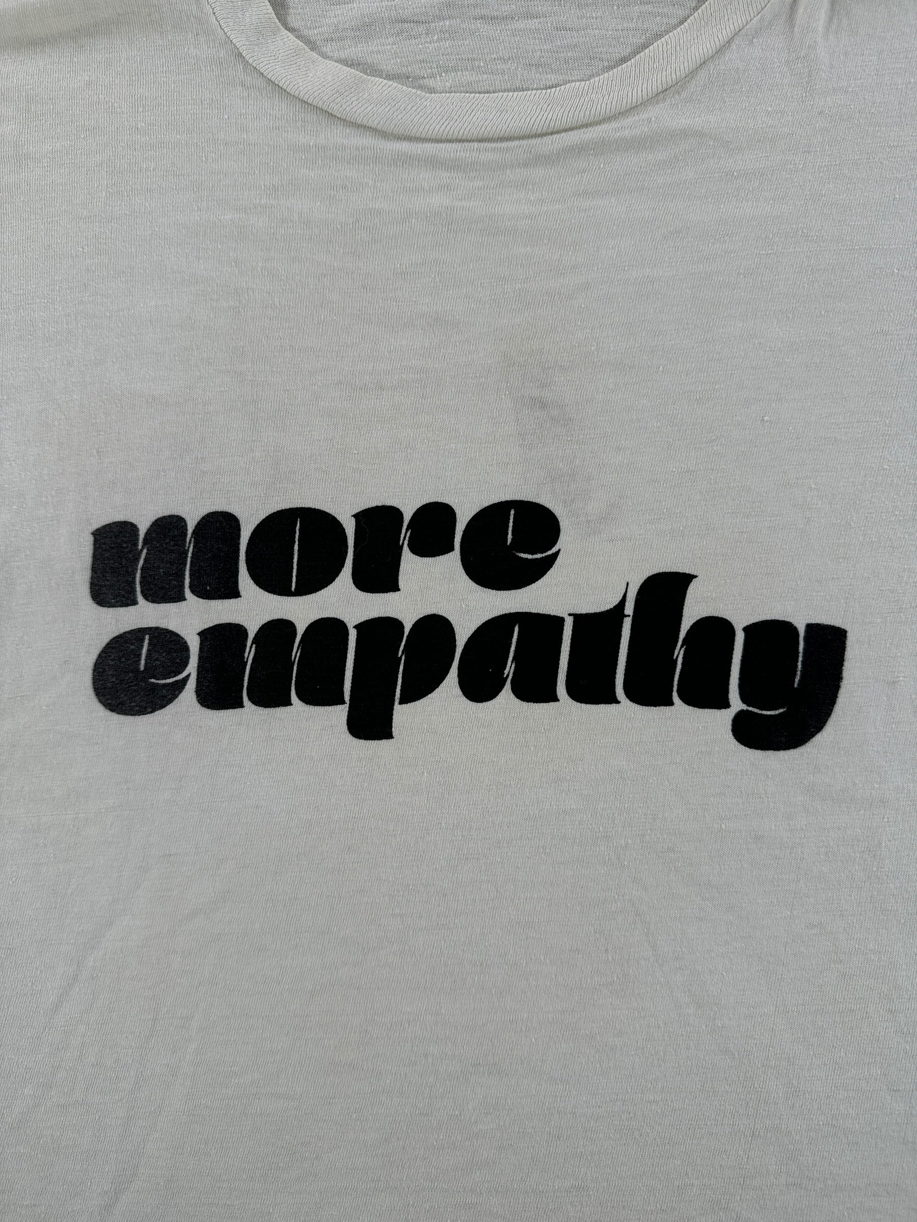 Front Graphic of Vintage 1970s Empathy Message Tee SZ S