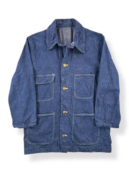 Front of Vintage Wrangler Unlined Denim Chore Cost SZ 38