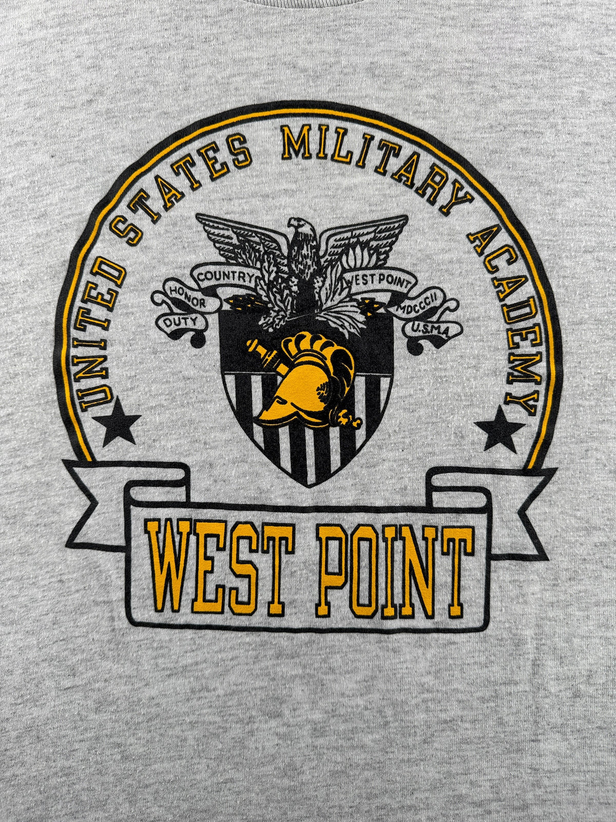 Front graphic on Vintage West Point Tee SZ L (Fits M)