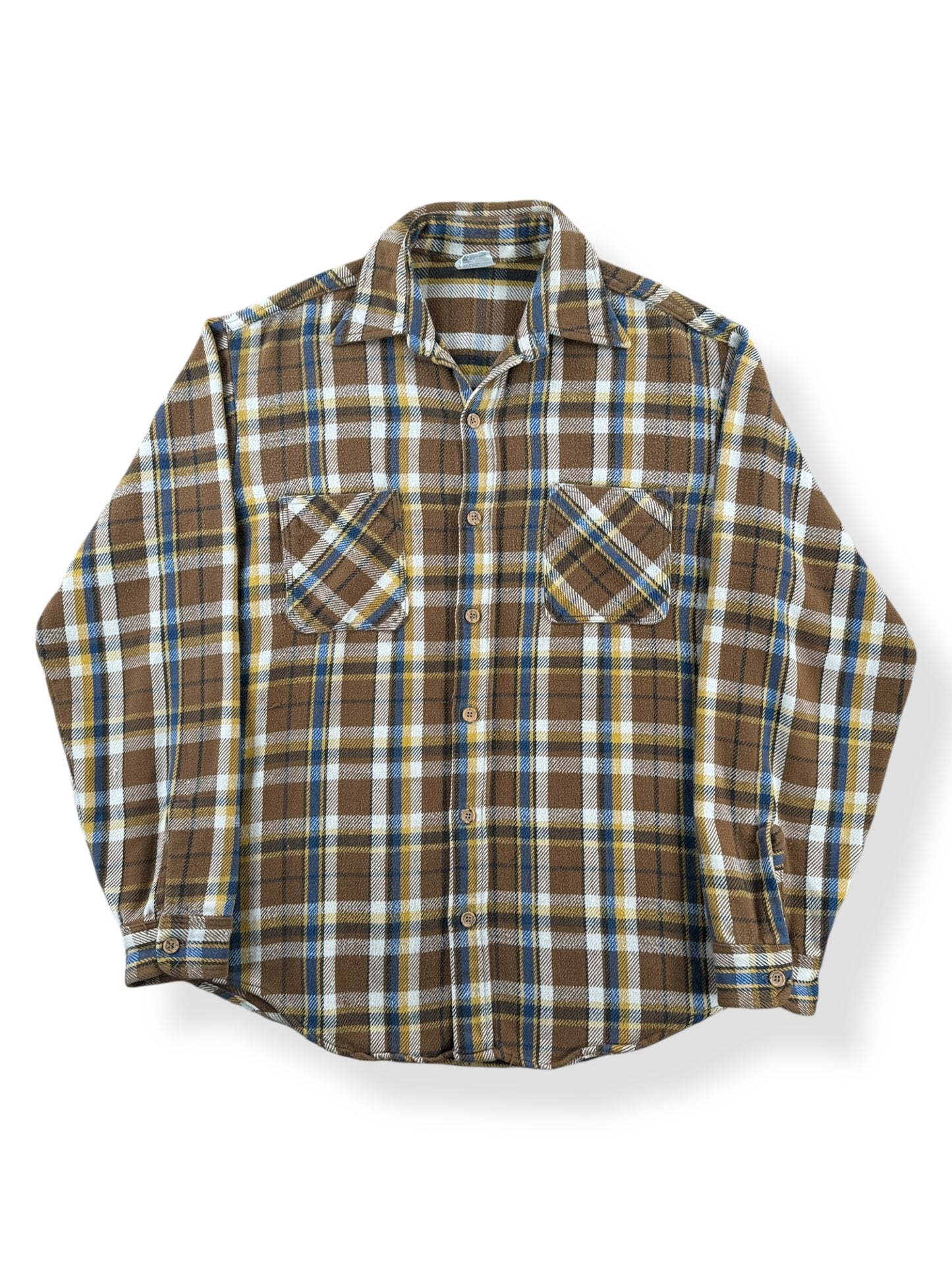 Front of Vintage Big Mac Earth Toned Cotton Flannel SZ M