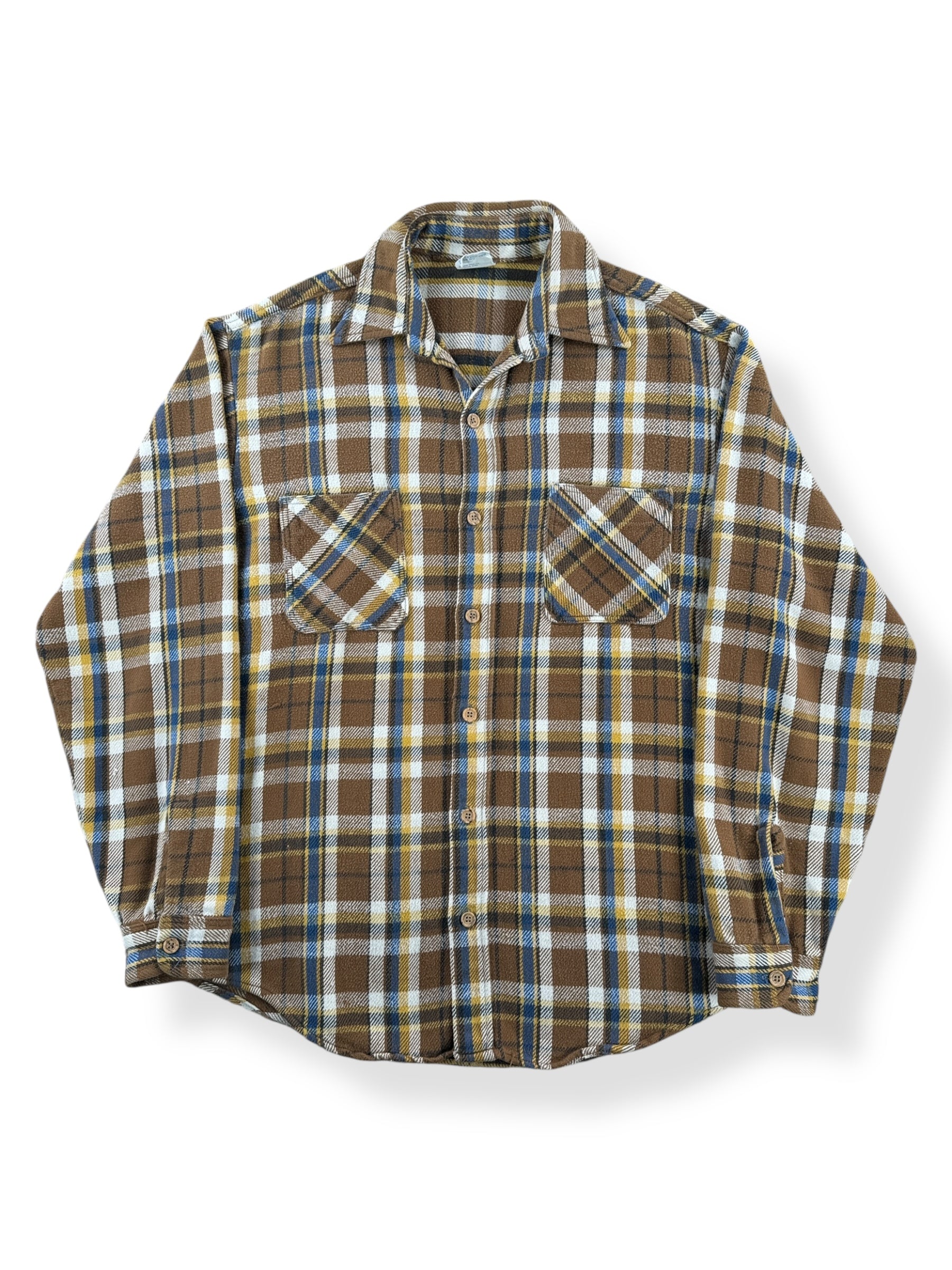 Front of Vintage Big Mac Earth Toned Cotton Flannel SZ M