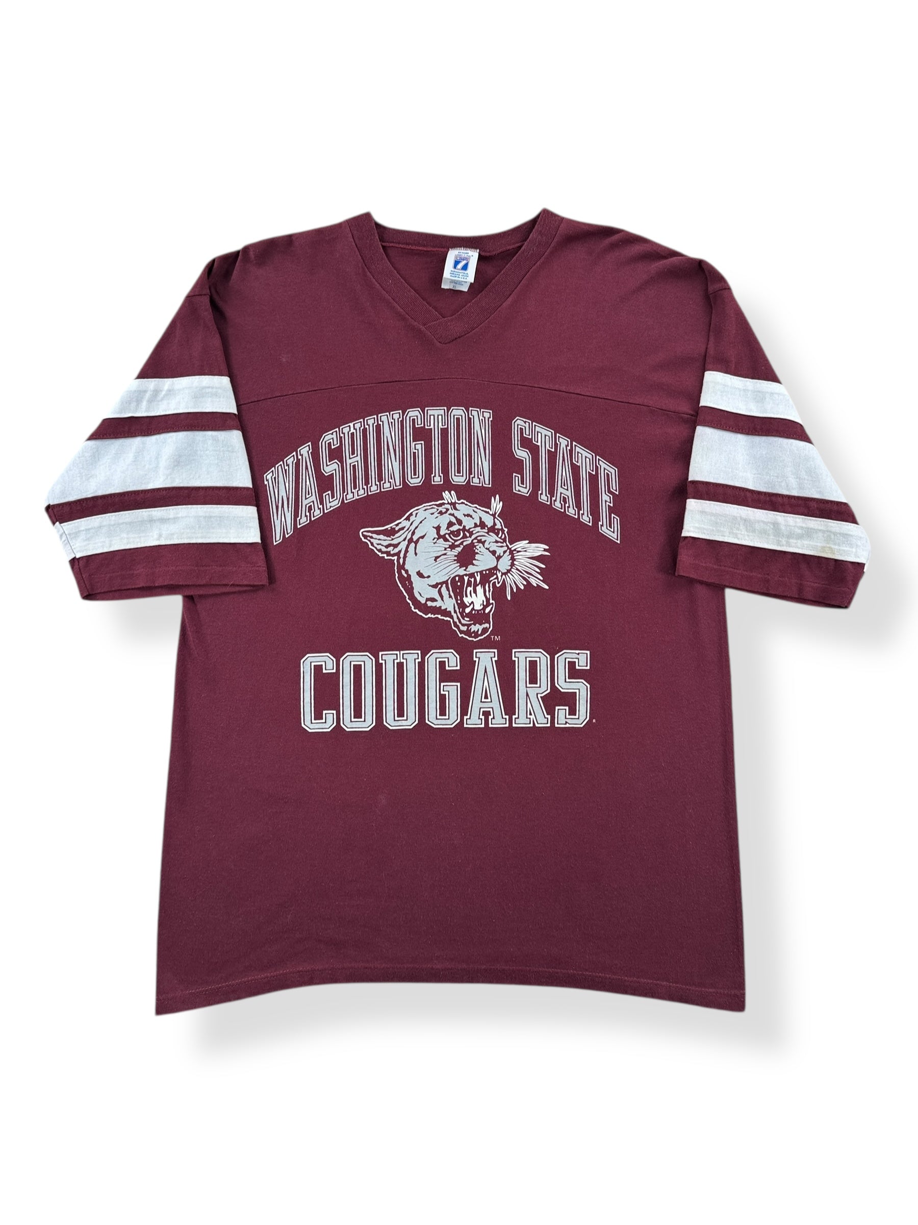 Front of Vintage WSU Cotton Jersey SZ XL