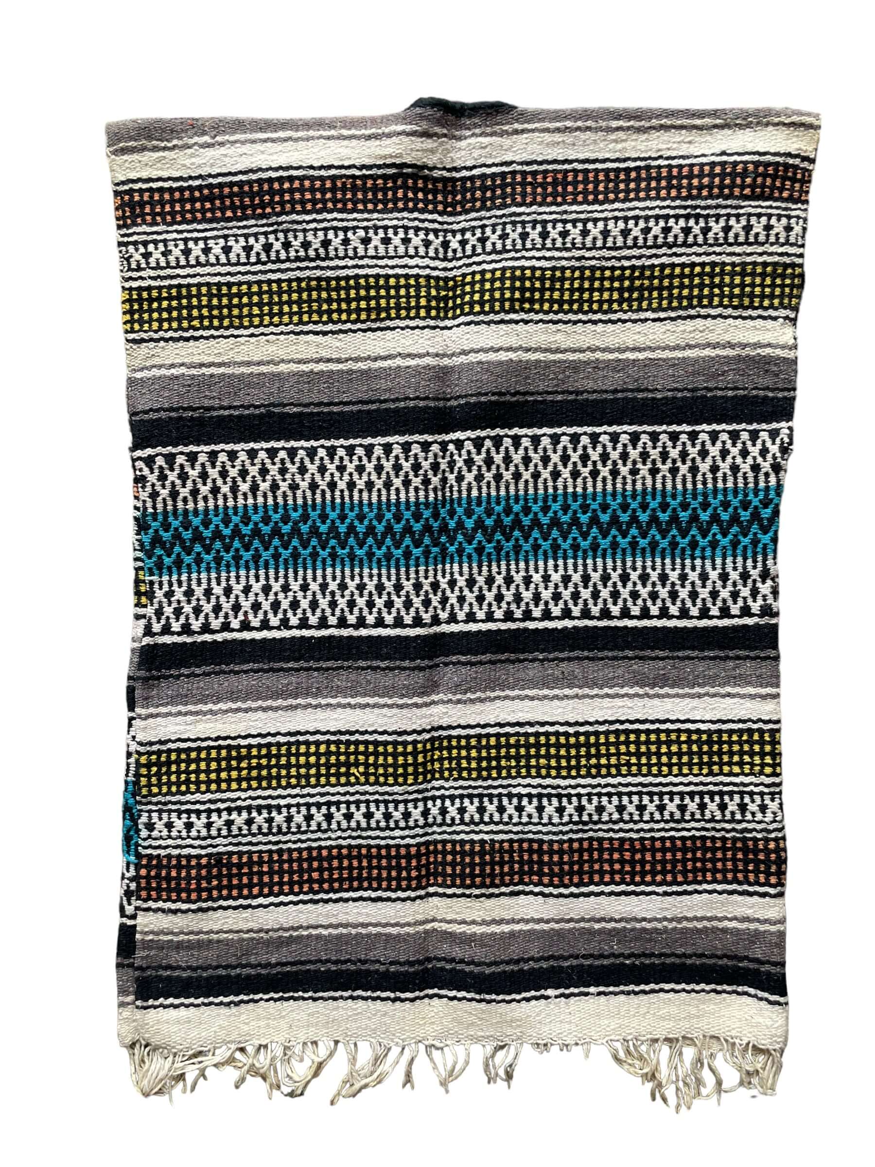 Full back view of Vintage 1960s Mexican Blanket Souvenir Vest | Vintage Ladies Clothing | Barn Owl True Vintage