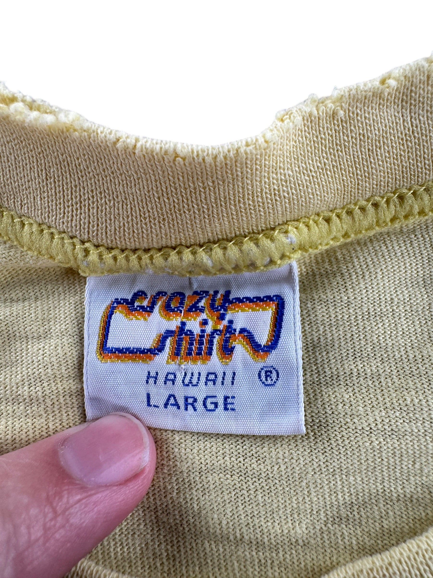 Tag on Vintage Big Foot Hiking Club Tee SZ L