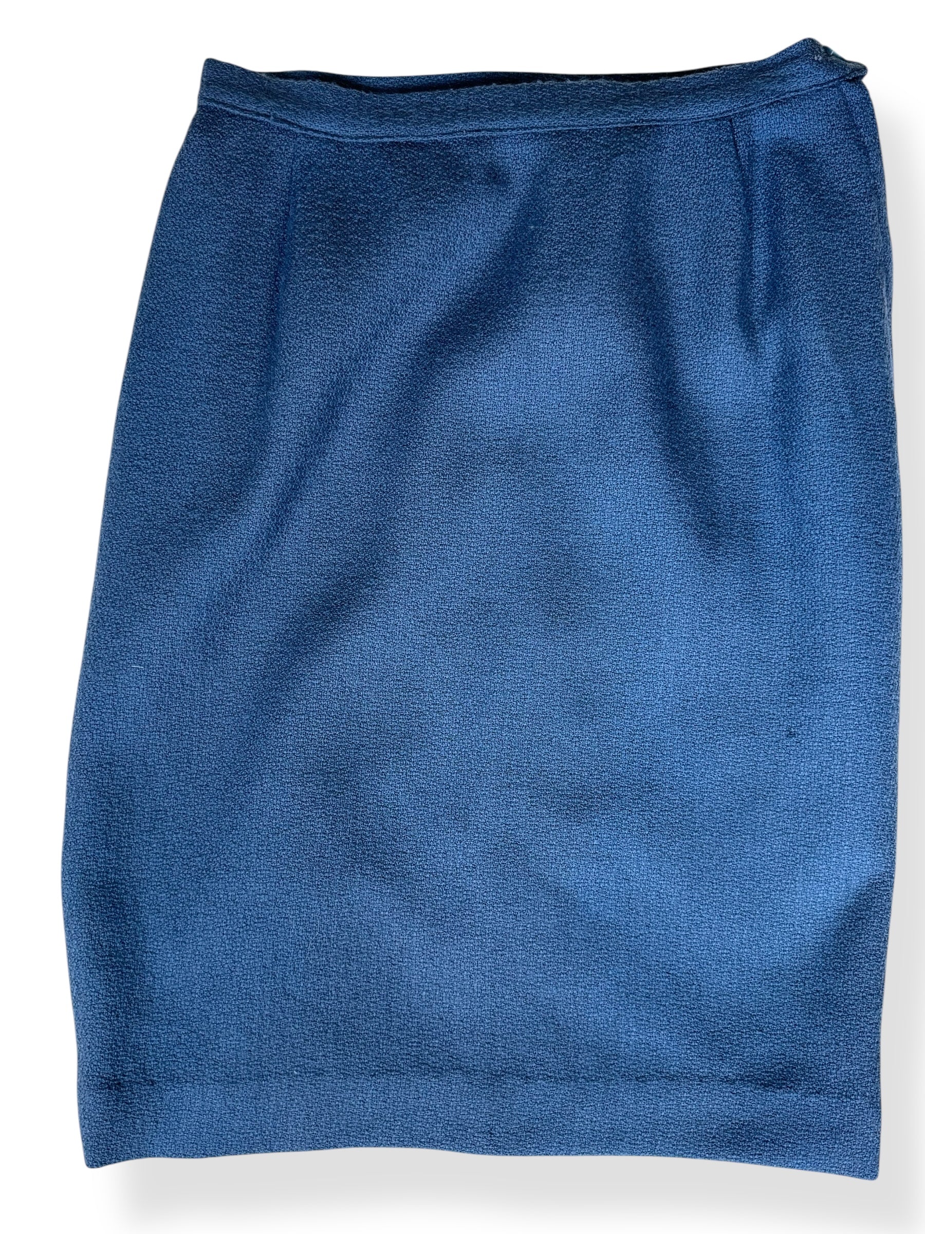 Front of skirt 1960s Lilli Ann Periwinkle Mink Set L