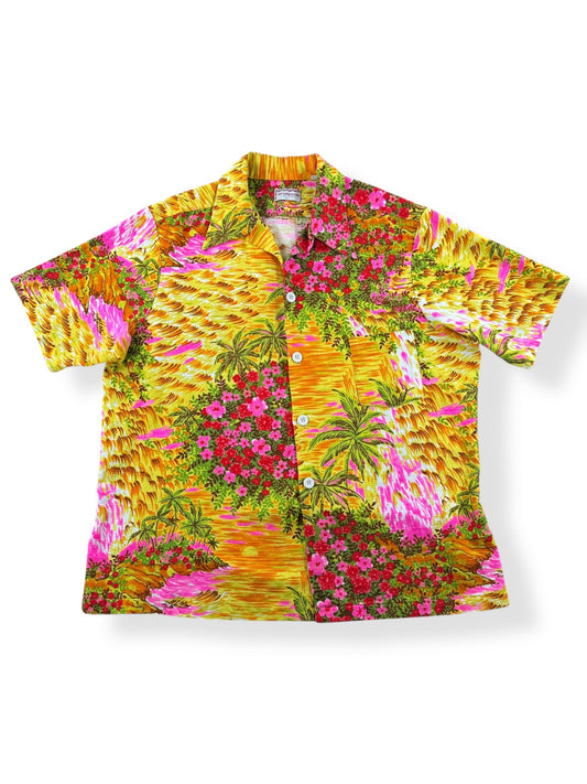 Front of Vintage McGregor Barkcloth Shirt SZ XL