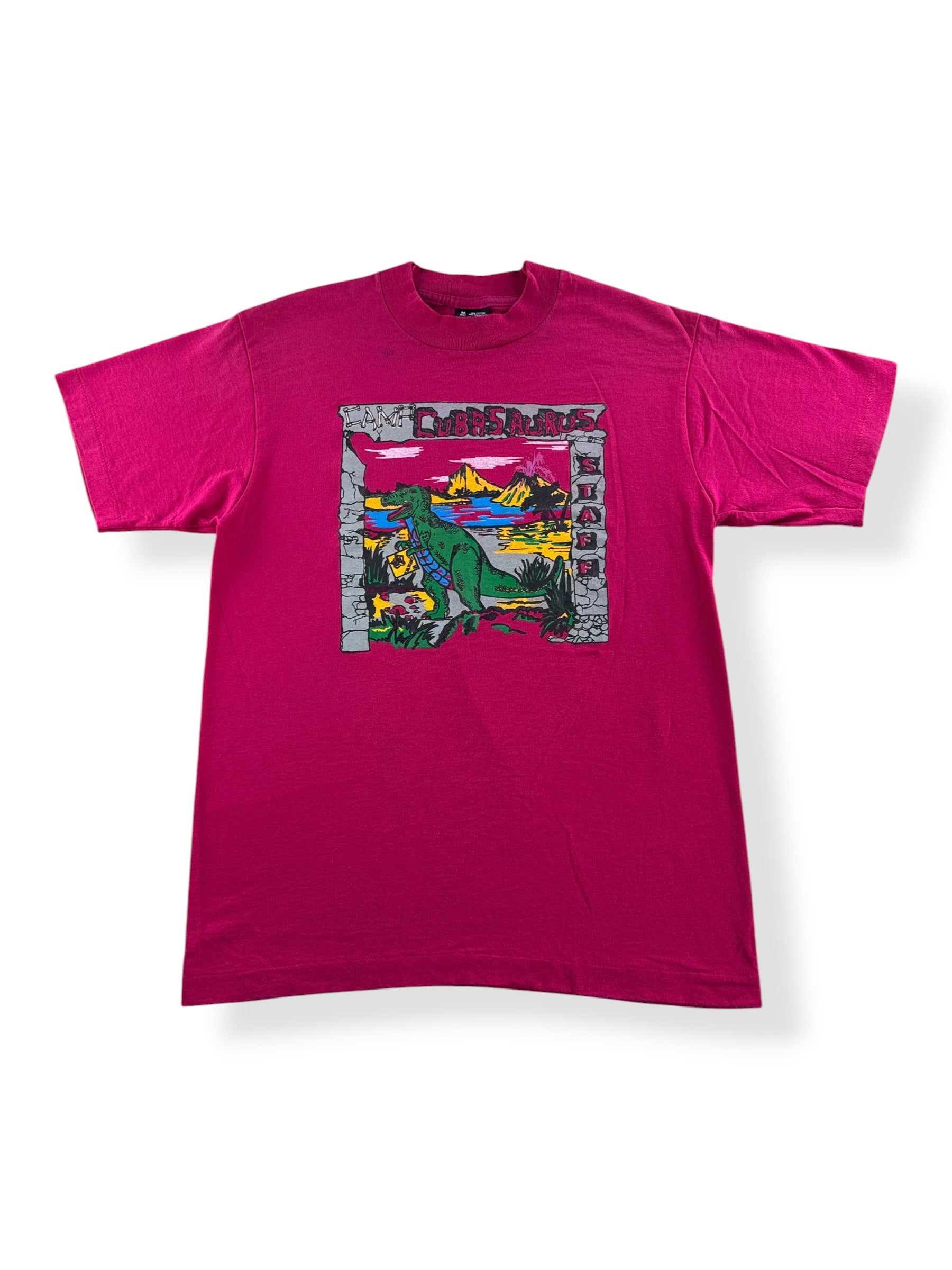 Front of Vintage Camp Cubasaurus Tee SZ M