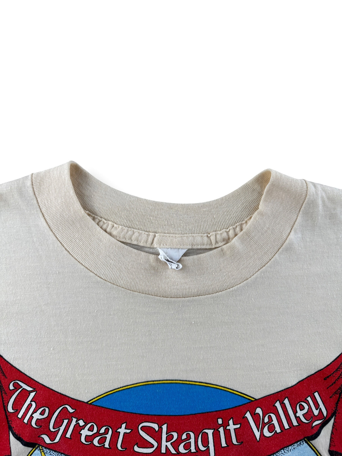 Collar on Vintage Skagit Valley Tee SZ M (Fits S)