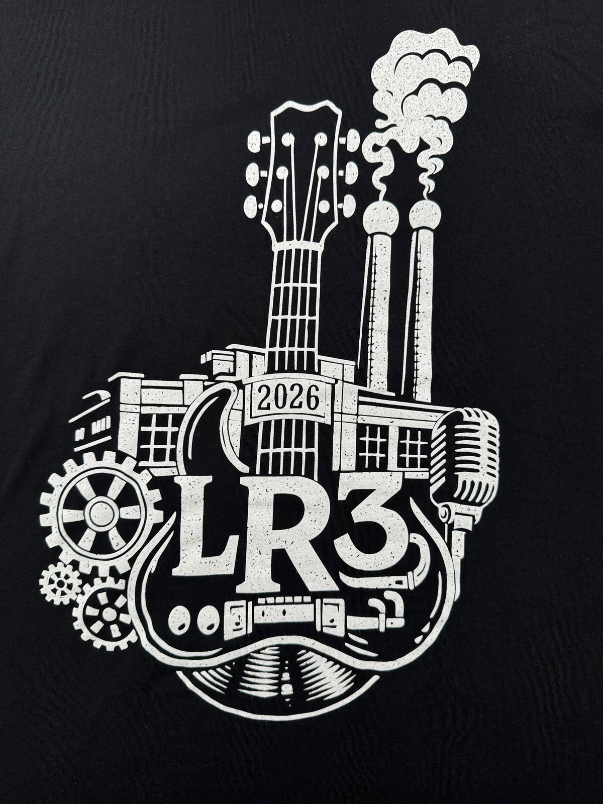 Graphic on black Lot Rock Tee