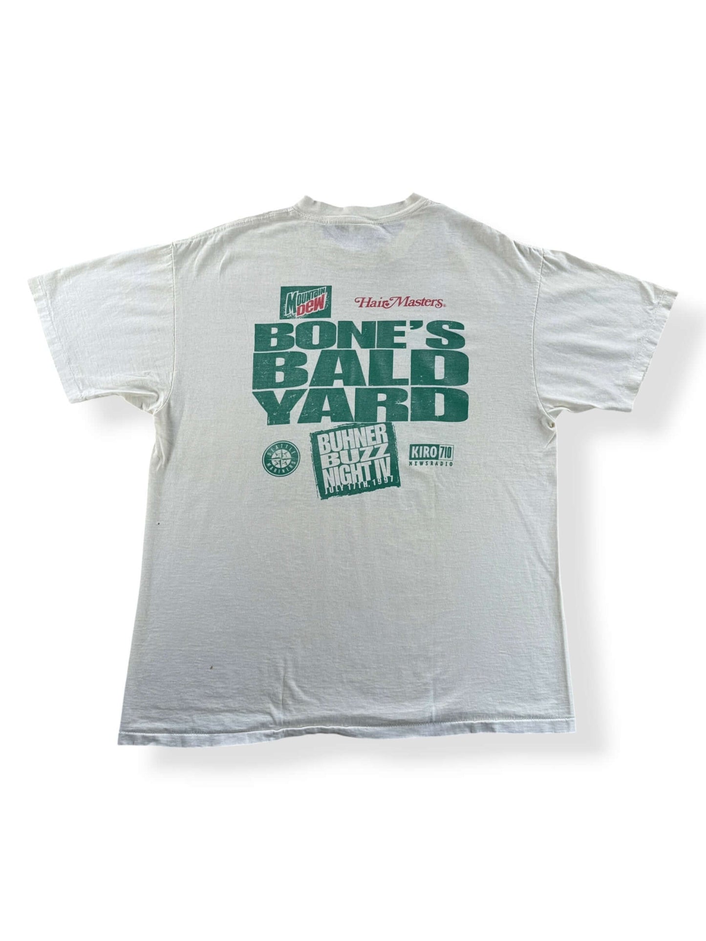 Back of Vintage Jay Buhner Tee SZ XL
