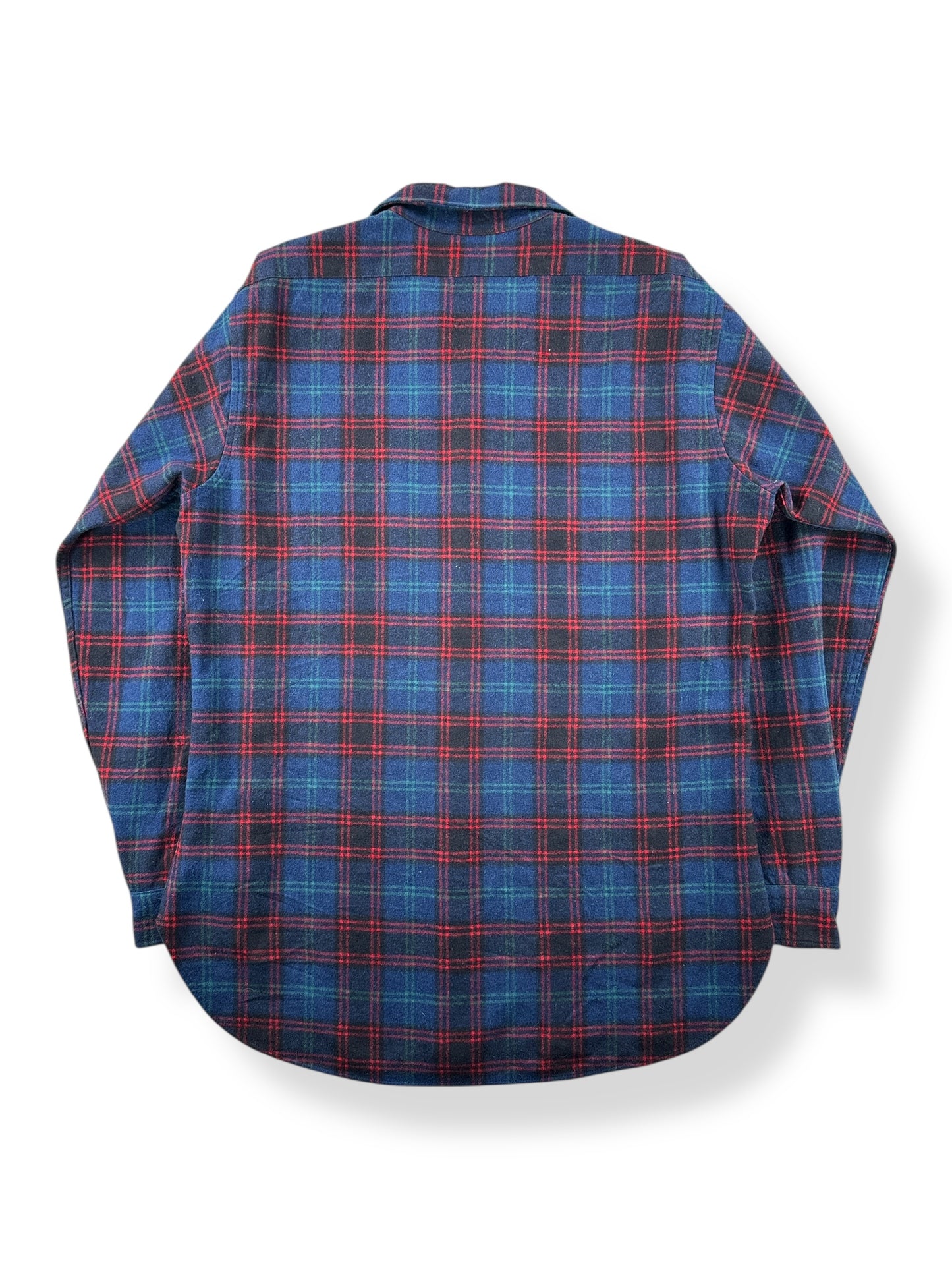 Back of Vintage Plaid Pendleton Wool Flannel SZ L