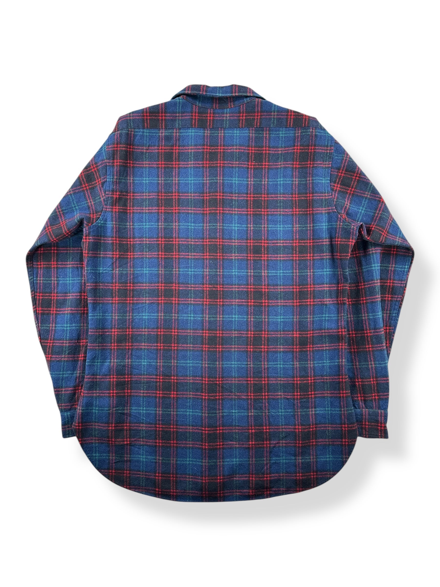 Back of Vintage Plaid Pendleton Wool Flannel SZ L