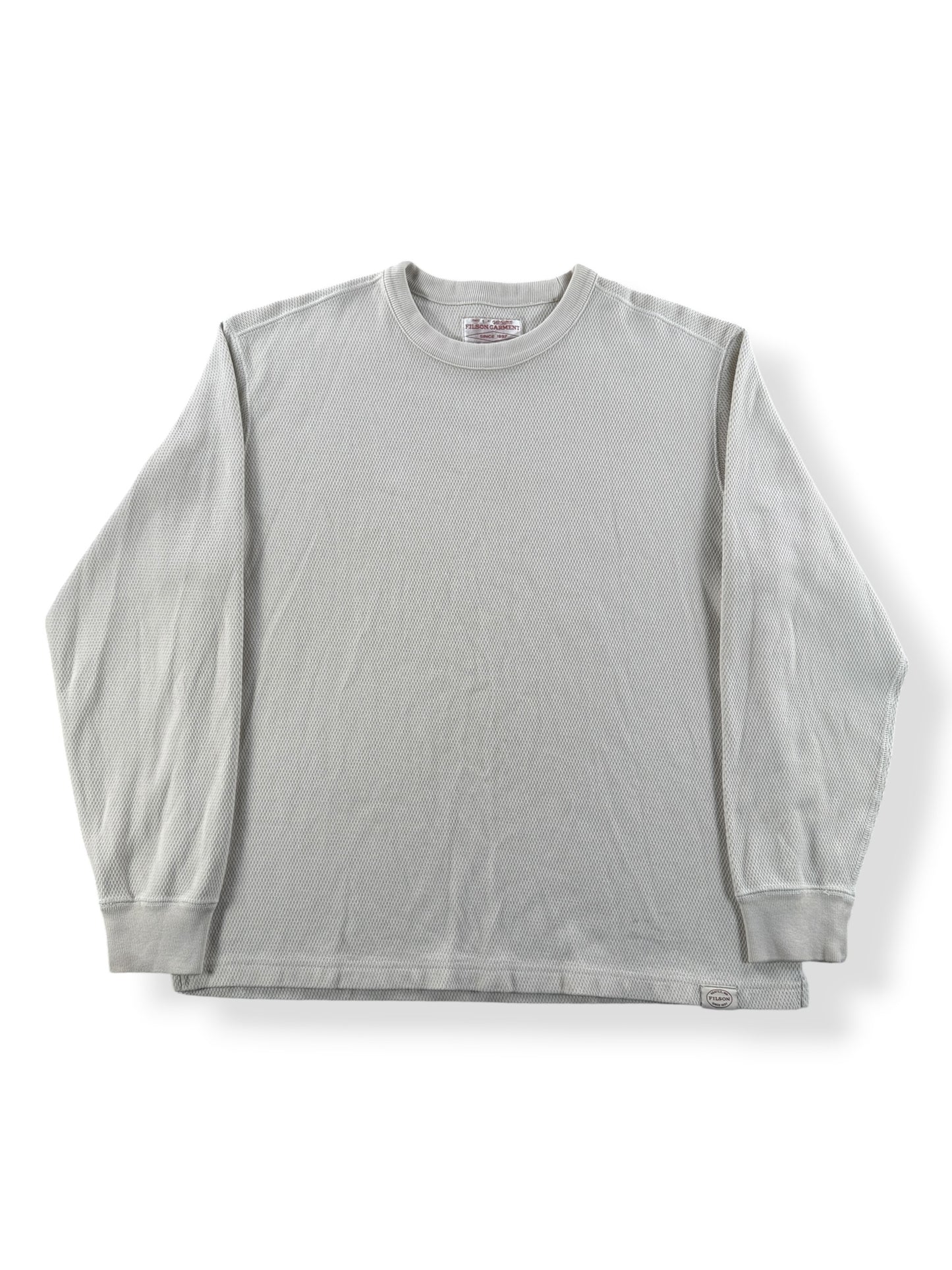 Front of Filson Waffle Knit Thermal Crewneck SZ L