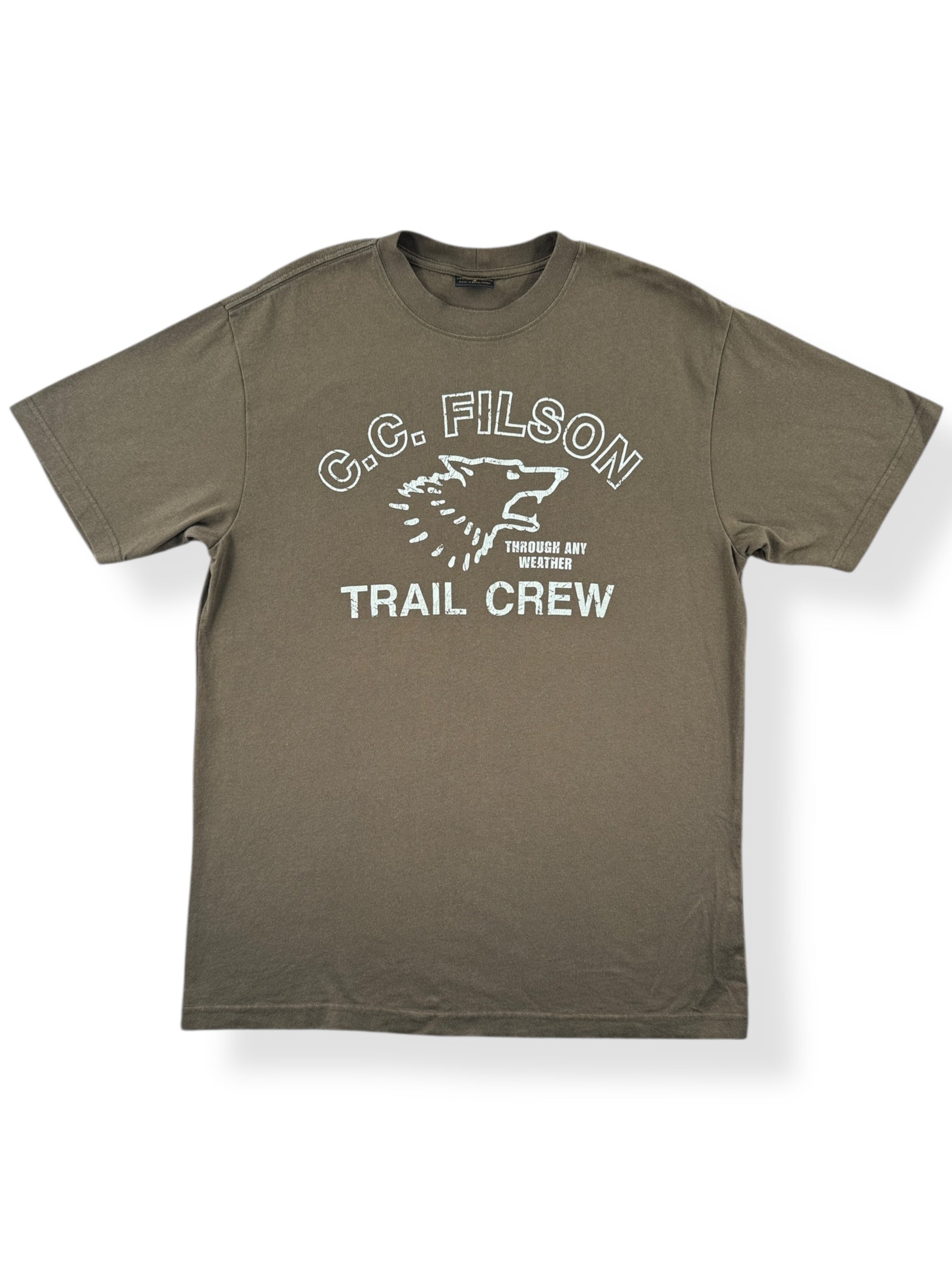 Front of Filson Frontier Trail Crew Graphic Tee SZ M