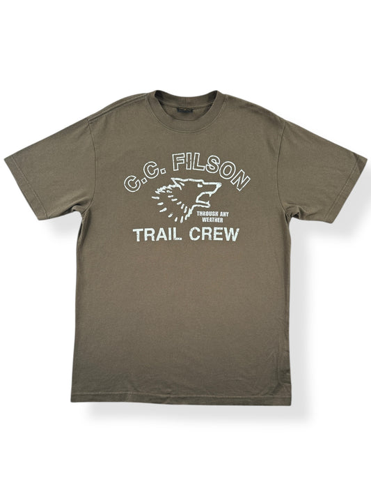 Front of Filson Frontier Trail Crew Graphic Tee SZ M