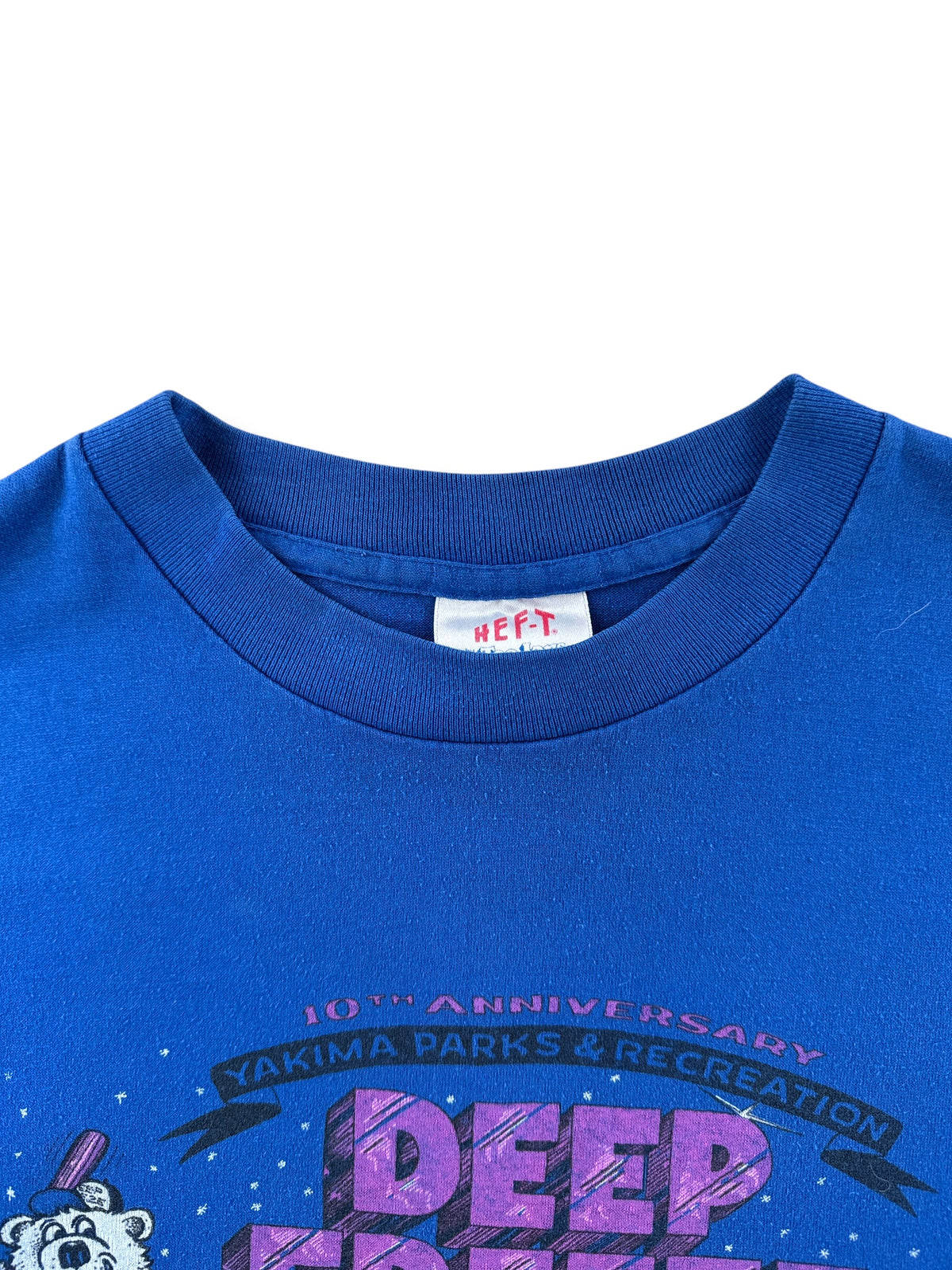 Collar on Vintage Yakima Parks & Rec Deep Freeze Tee SZ L (Fits M)